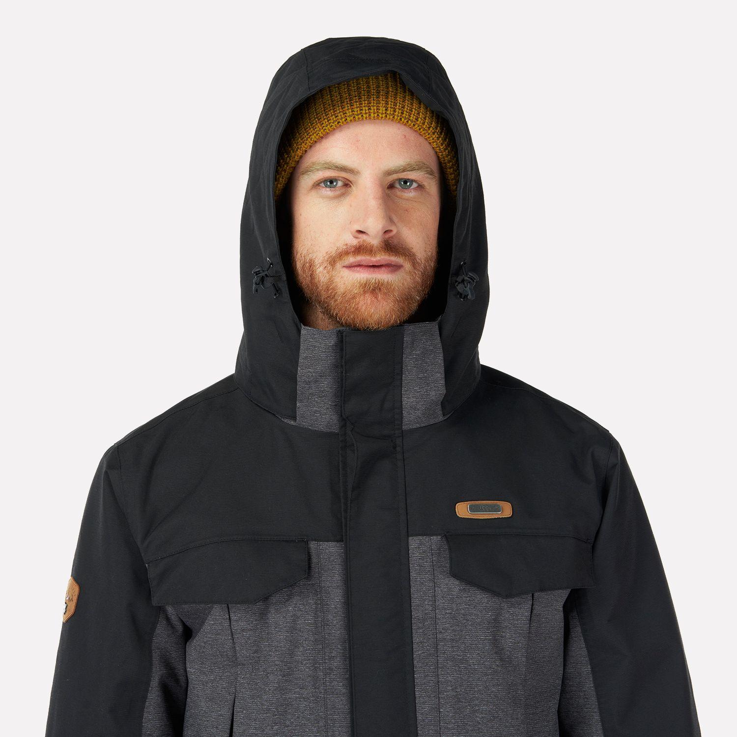 Chaqueta Hombre Grove B-Dry Hoody Jacket Melange Negro Lippi-4