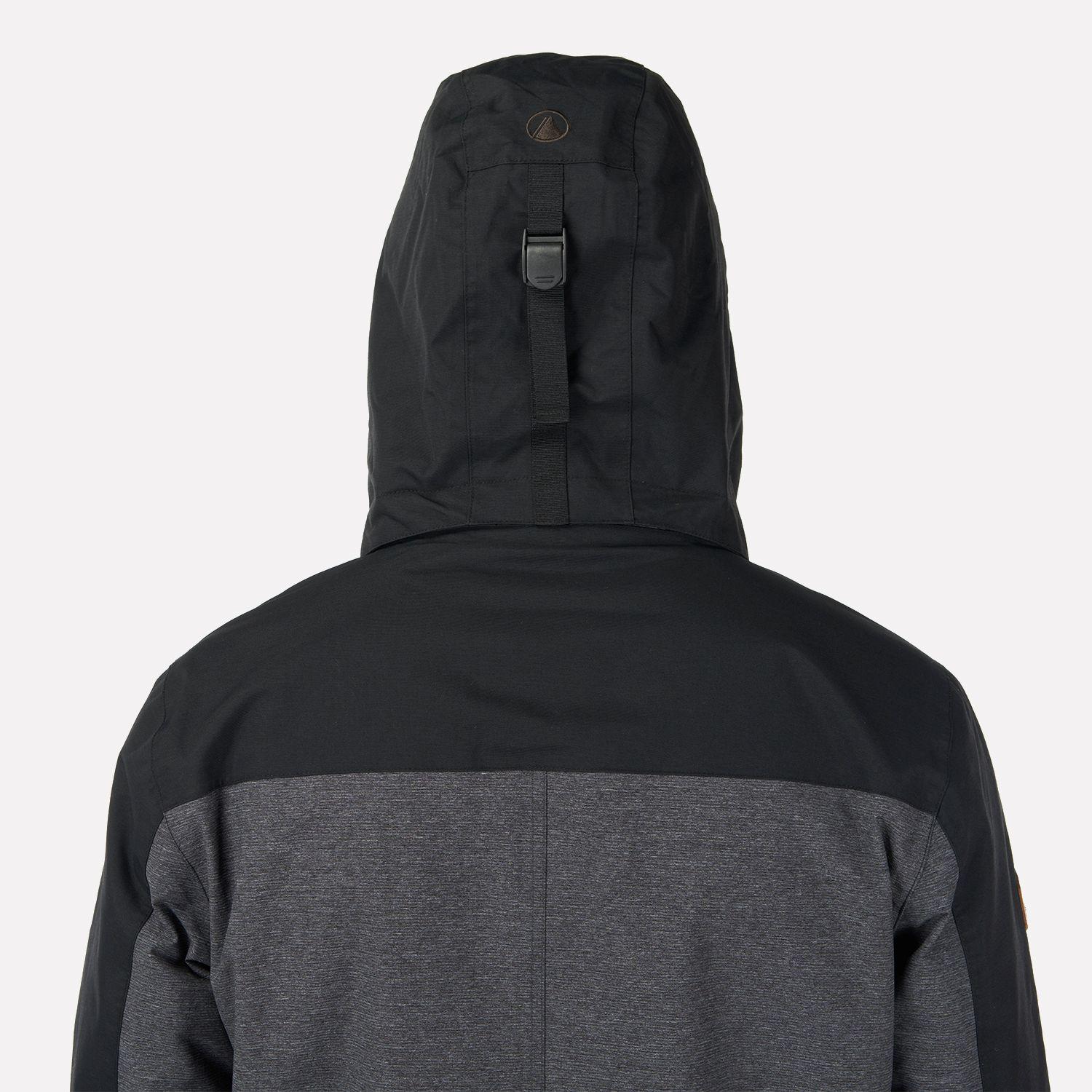 Chaqueta Hombre Grove B-Dry Hoody Jacket Melange Negro Lippi-5