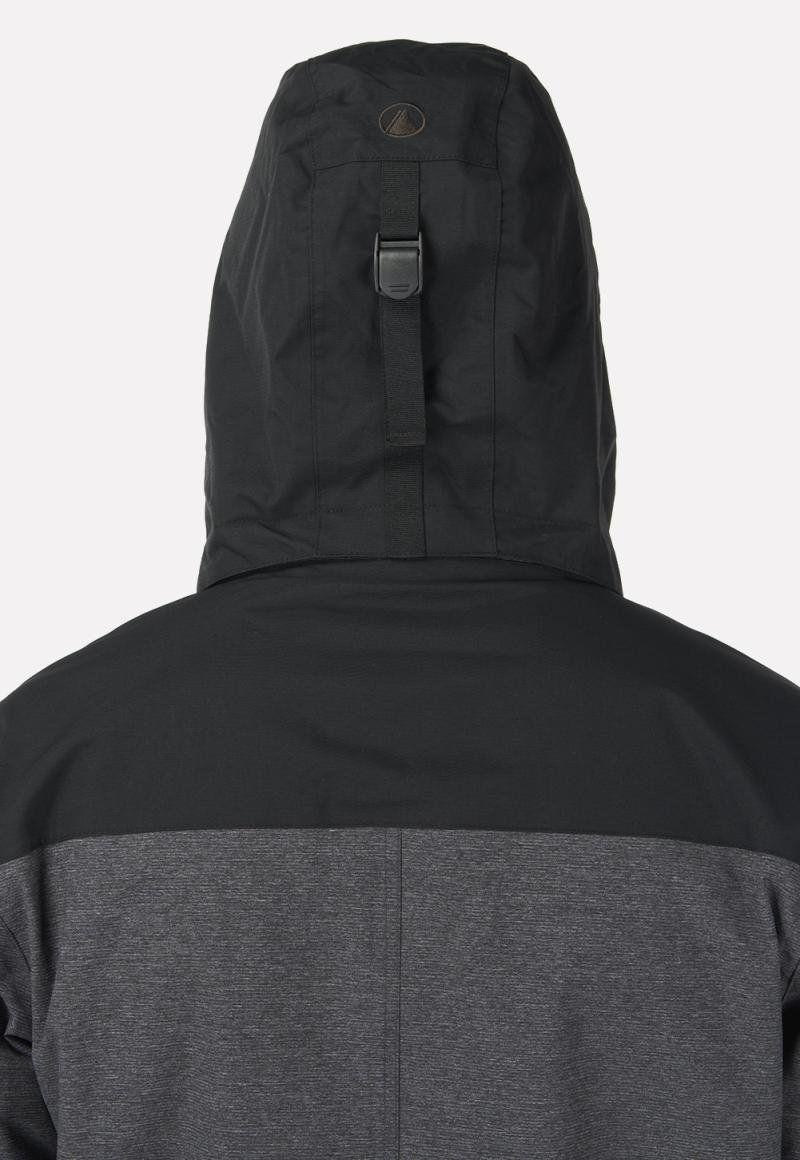 Chaqueta Hombre Grove B-Dry Hoody Jacket Melange Negro Lippi-6