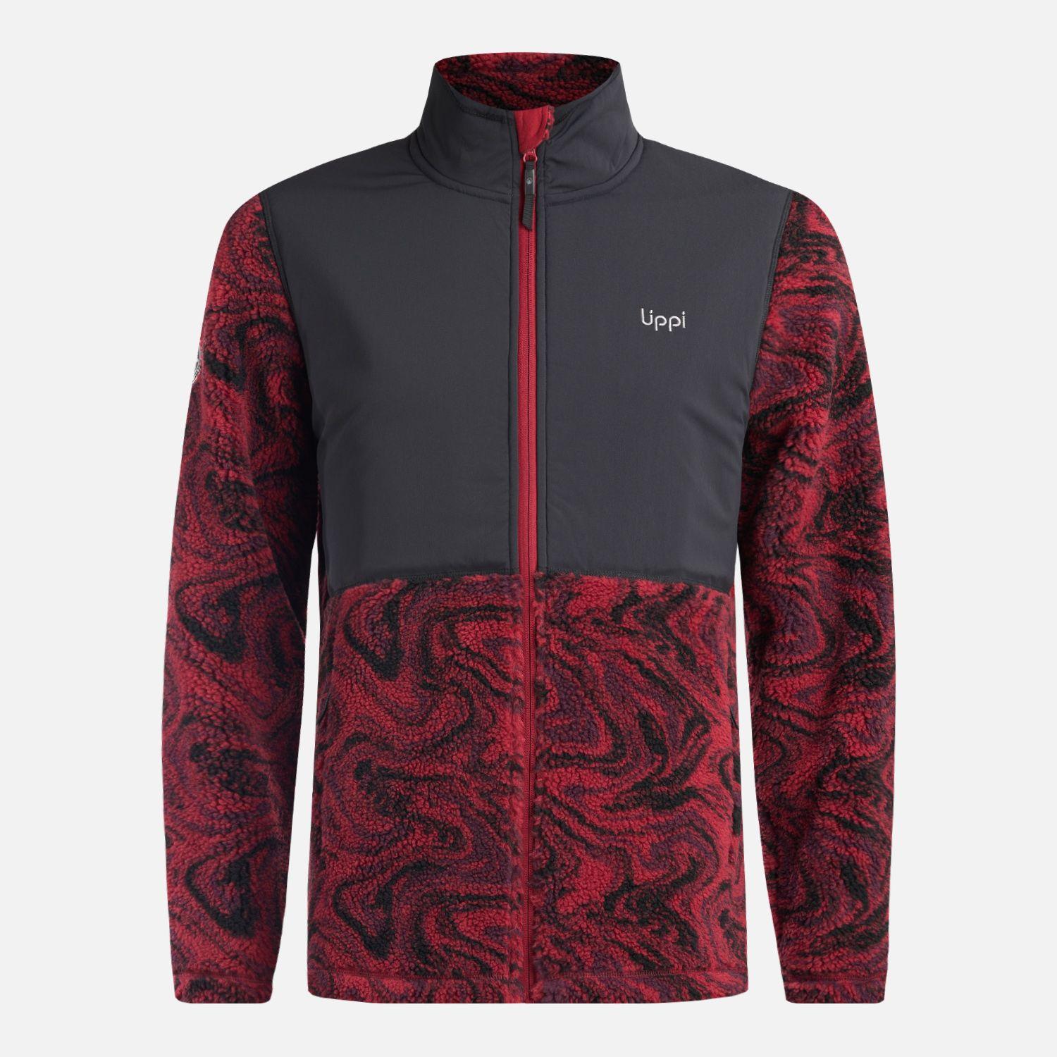 Chaqueta Hombre Glaciar Sherpa-Pro Jacket Print Burdeo Lippi-0