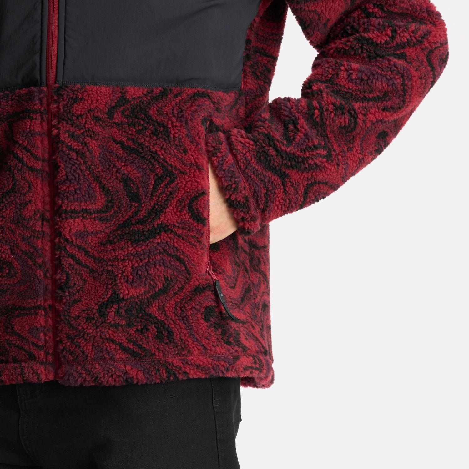 Chaqueta Hombre Glaciar Sherpa-Pro Jacket Print Burdeo Lippi-6