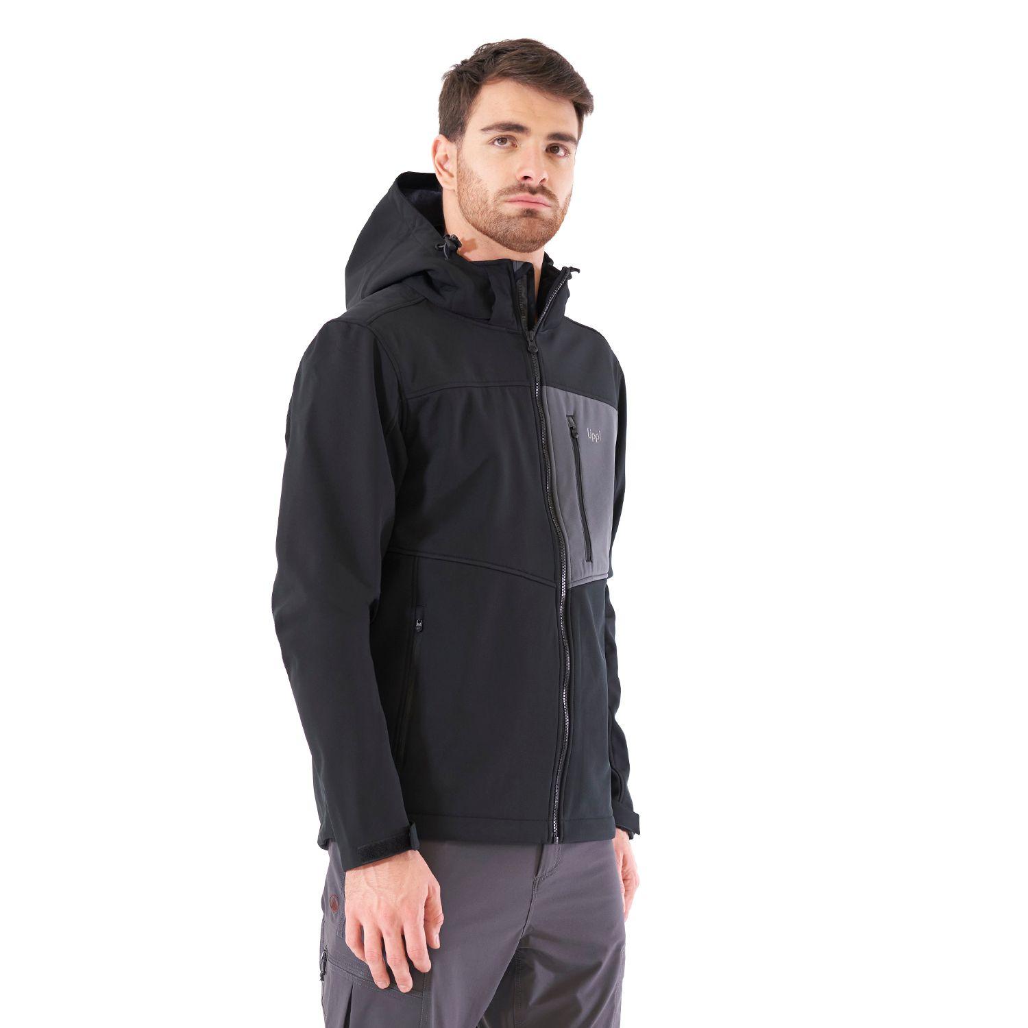 Chaqueta Hombre Macaya Softshell Hoody Jacket Negro Lippi V21-2