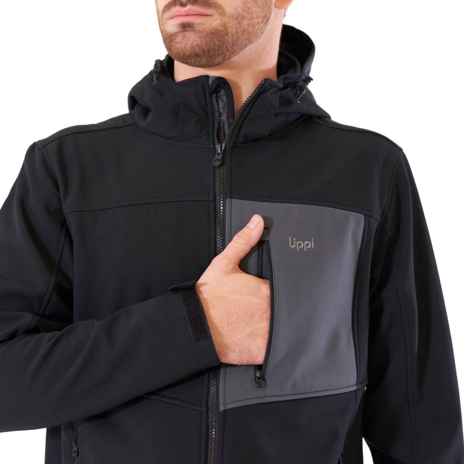 Chaqueta Hombre Macaya Softshell Hoody Jacket Negro Lippi V21-4