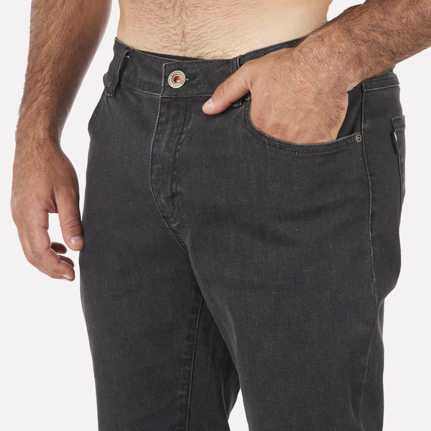 Pantalon Hombre Jeans con Gin Negro Haka Honu I22-3