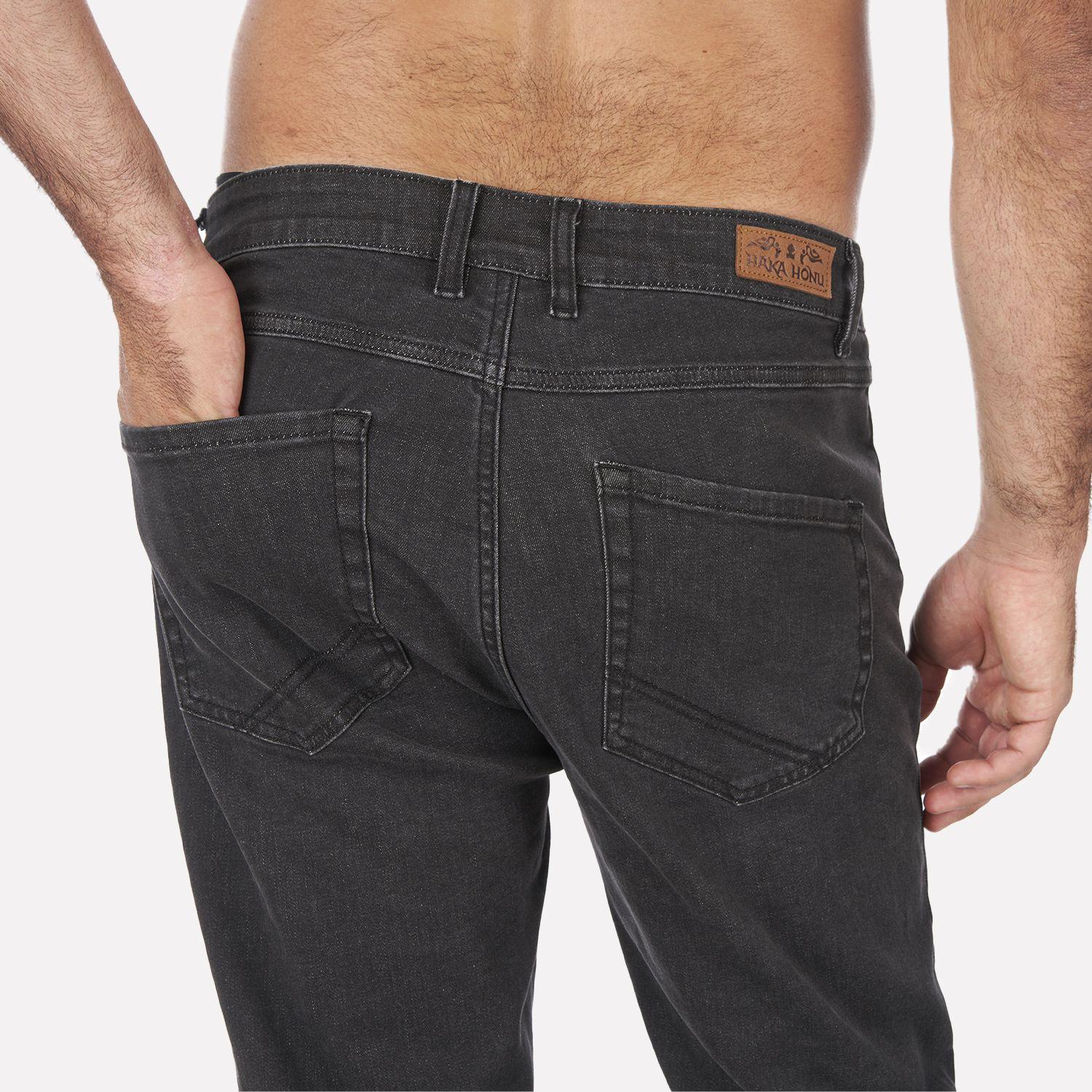 Pantalon Hombre Jeans con Gin Negro Haka Honu I22-4