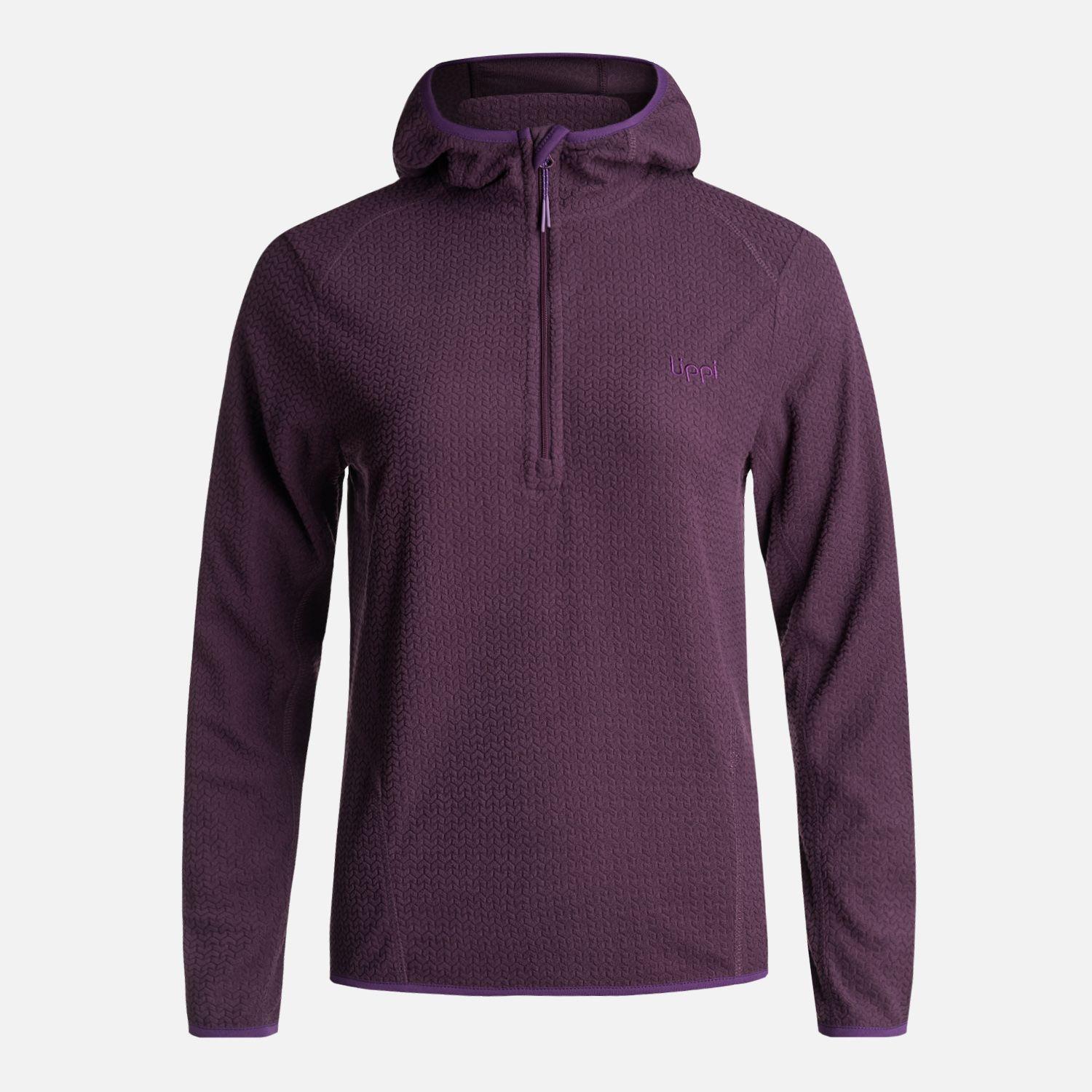 Poleron Teen Girl Mild Nano-F 14 Zip Hoody Morado Oscuro Lippi-0