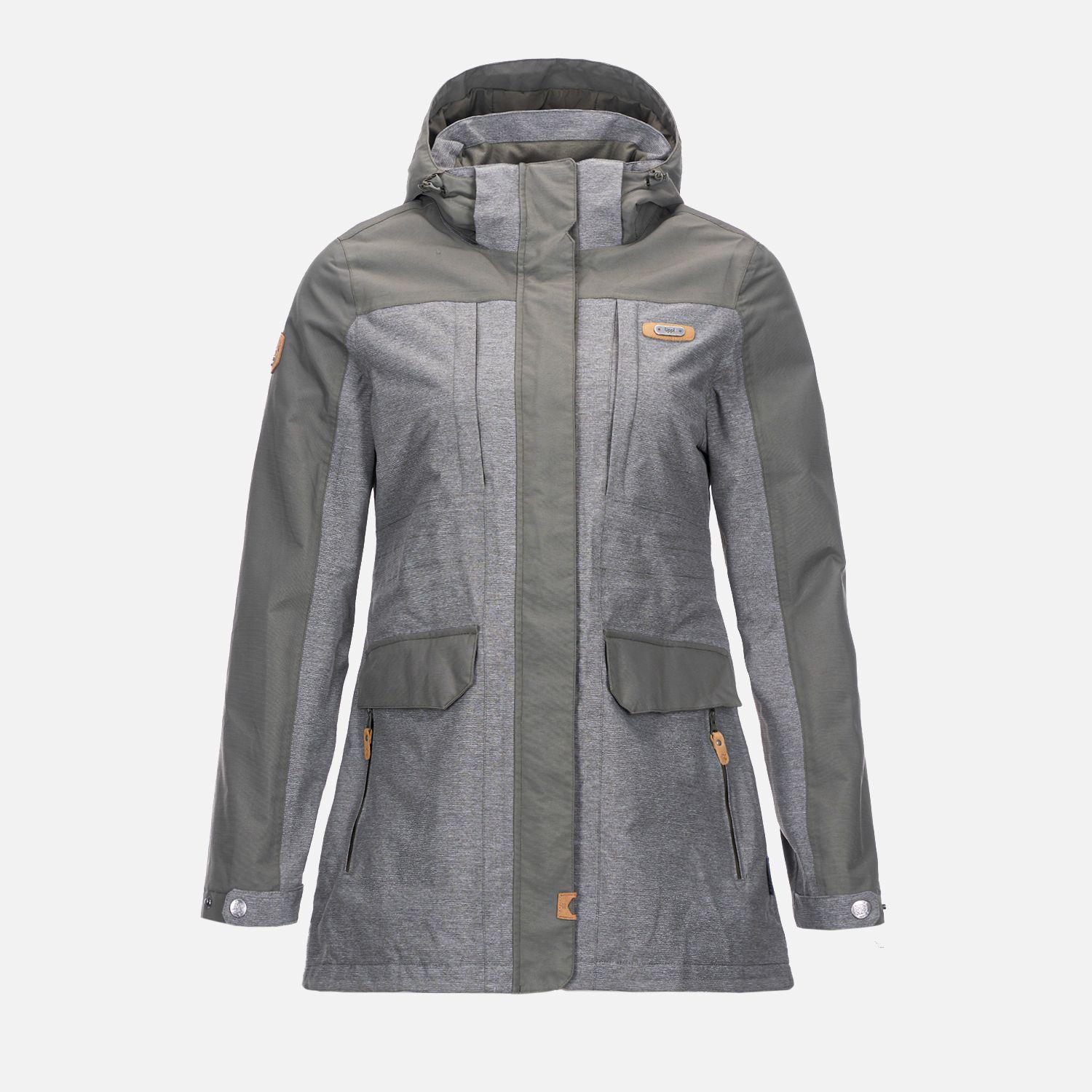 Chaqueta Mujer Grove B-Dry Hoody Jacket Melange Negro Lippi-0