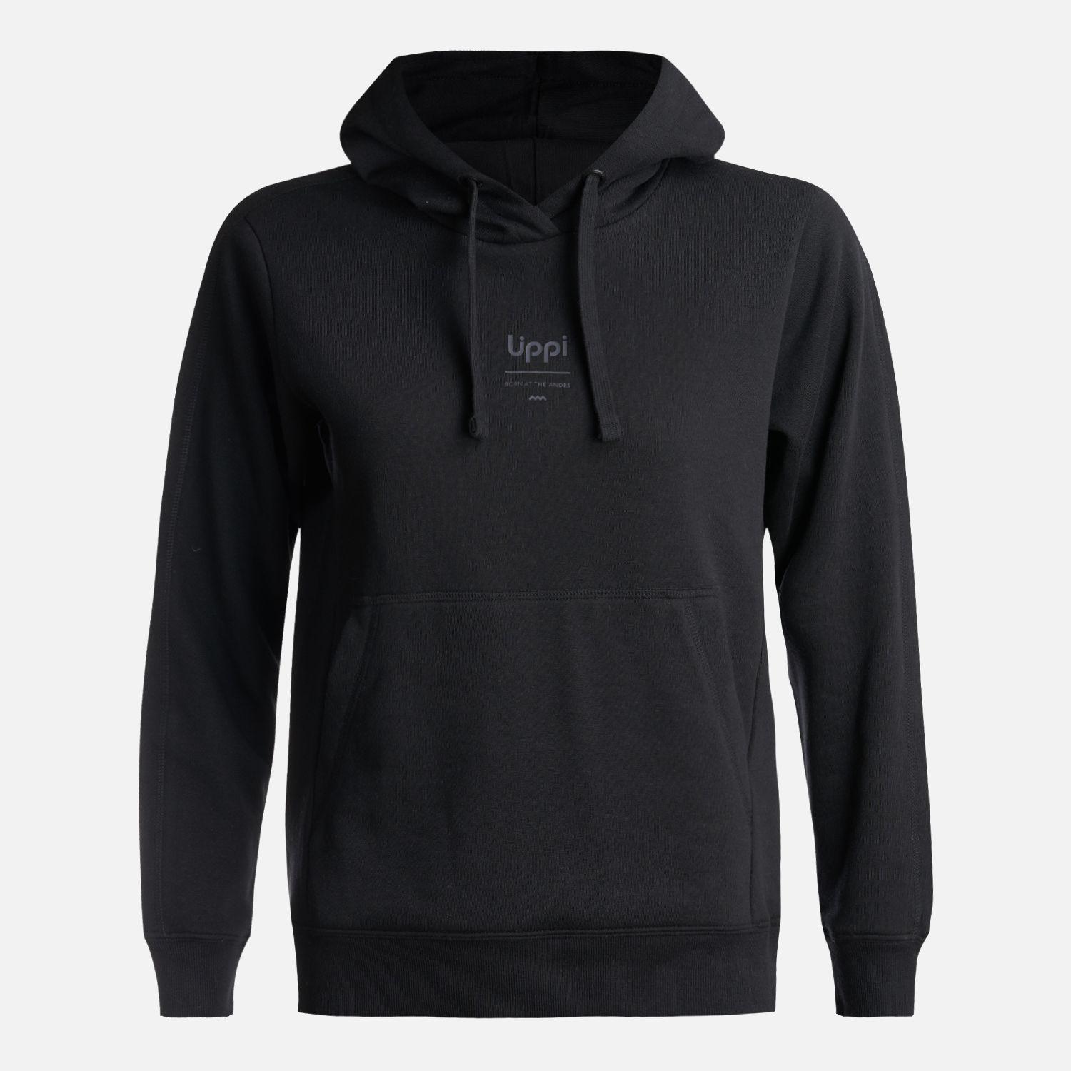 Poleron Teen Girl Ulmo Mid Point Hoody Sweatshirt Negro Lippi-0