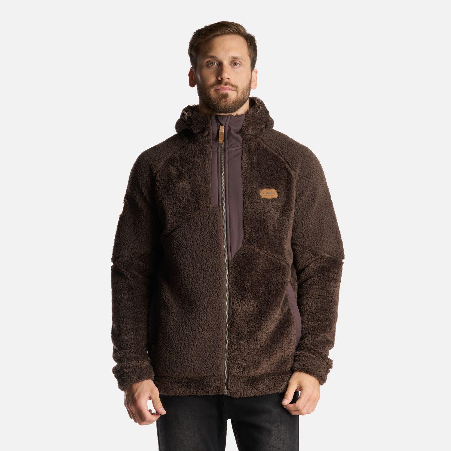 Chaqueta Hombre Bear Shaggy-Pro Hoody Jacket Cafe Oscuro Lippi I24-1