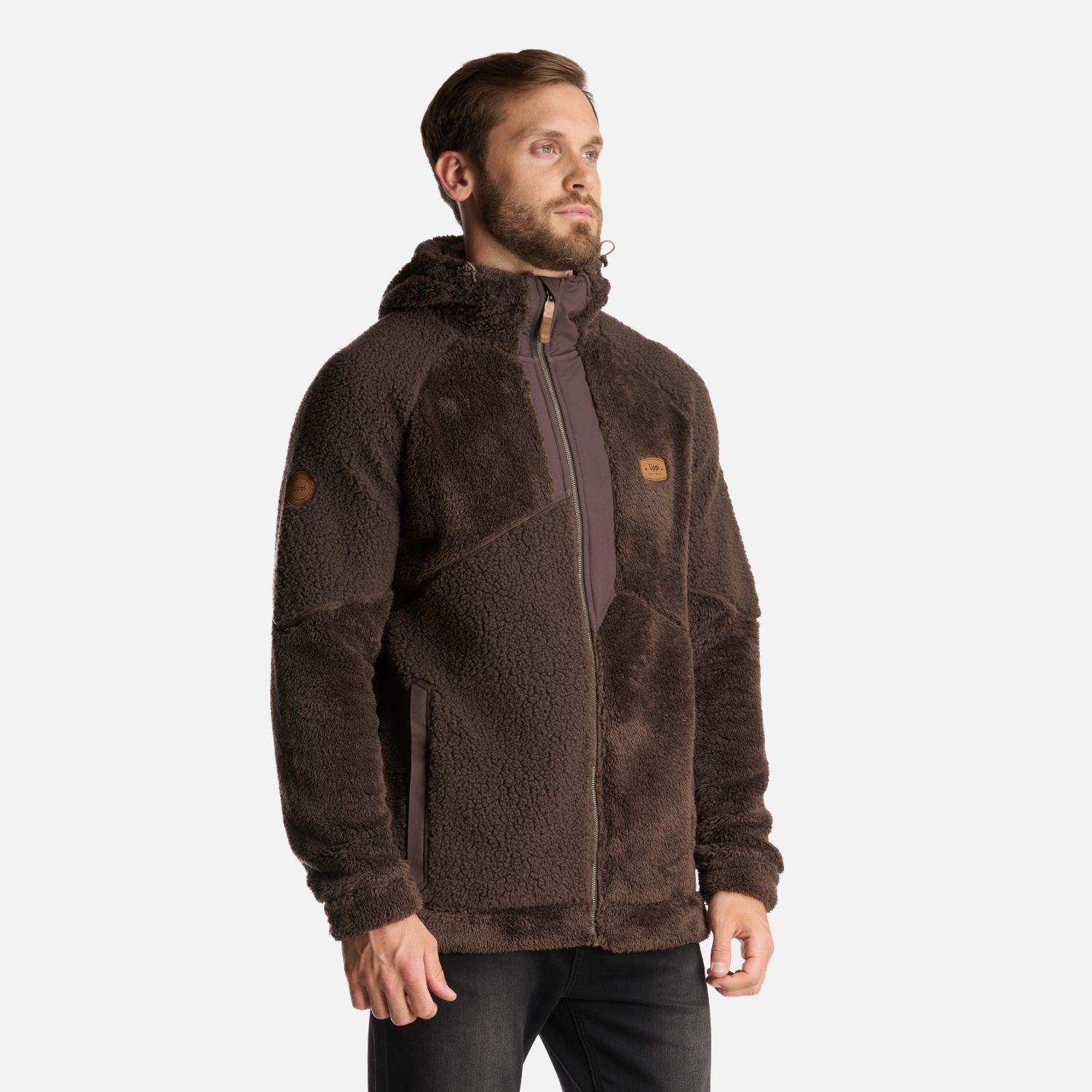 Chaqueta Hombre Bear Shaggy-Pro Hoody Jacket Cafe Oscuro Lippi I24-2