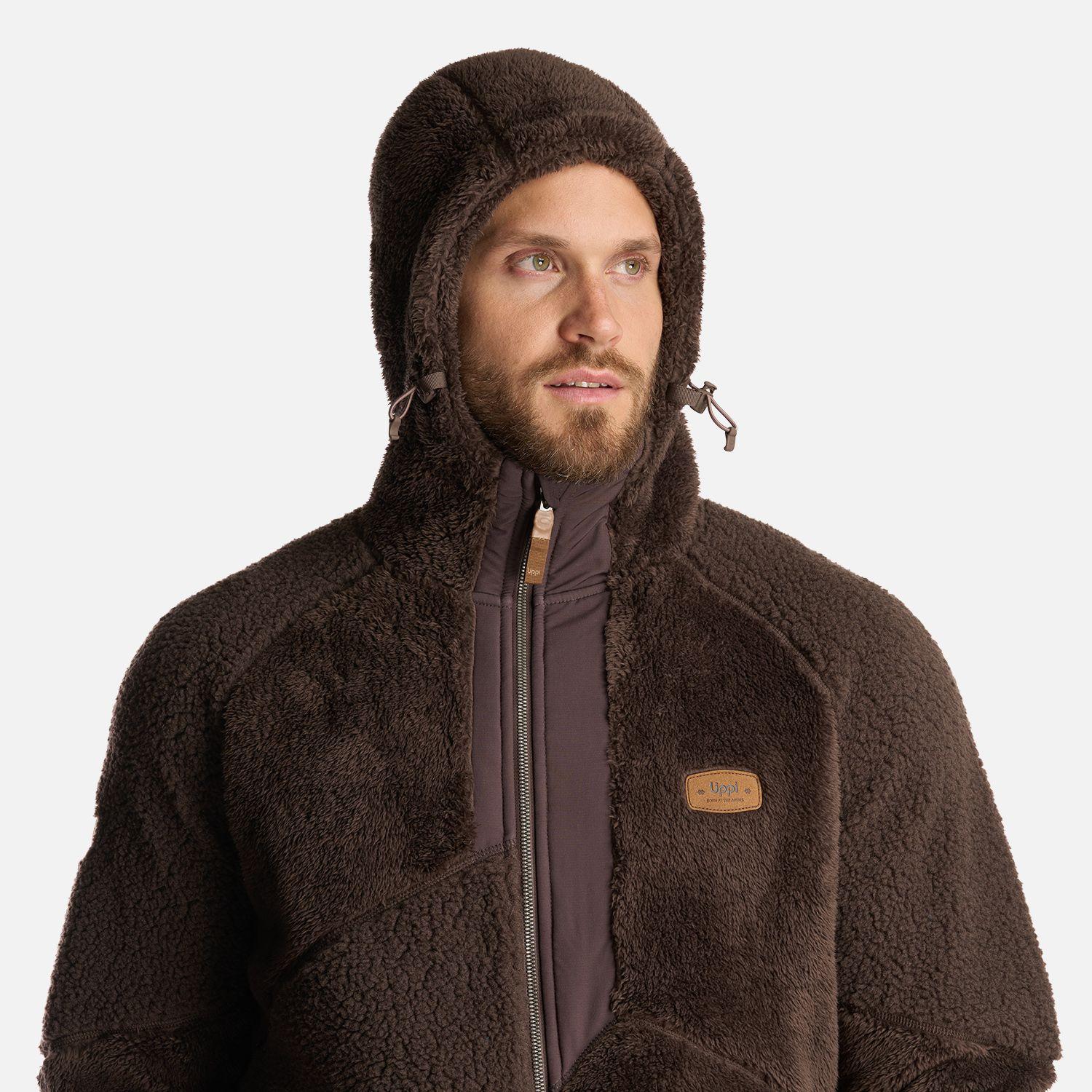 Chaqueta Hombre Bear Shaggy-Pro Hoody Jacket Cafe Oscuro Lippi I24-6