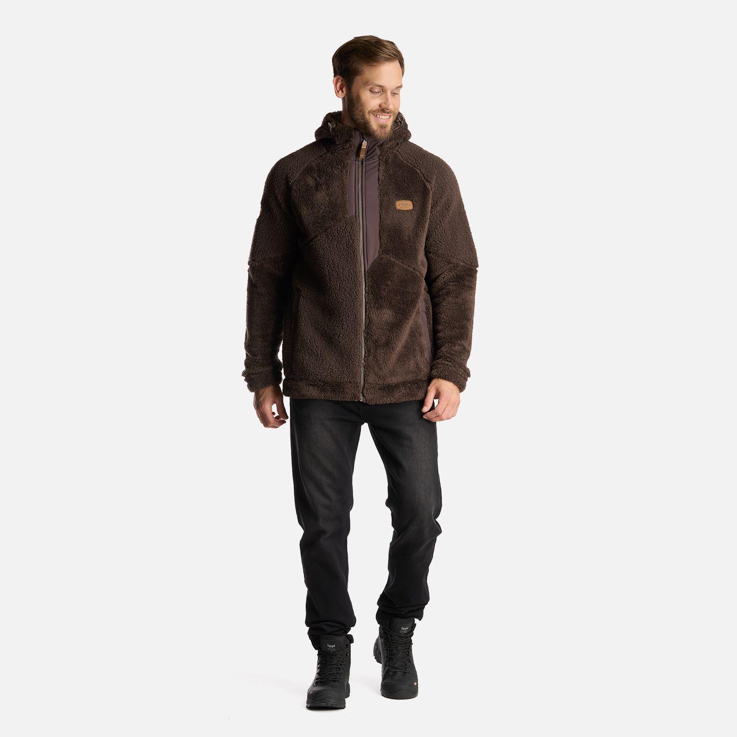 Chaqueta Hombre Bear Shaggy-Pro Hoody Jacket Cafe Oscuro Lippi I24-7