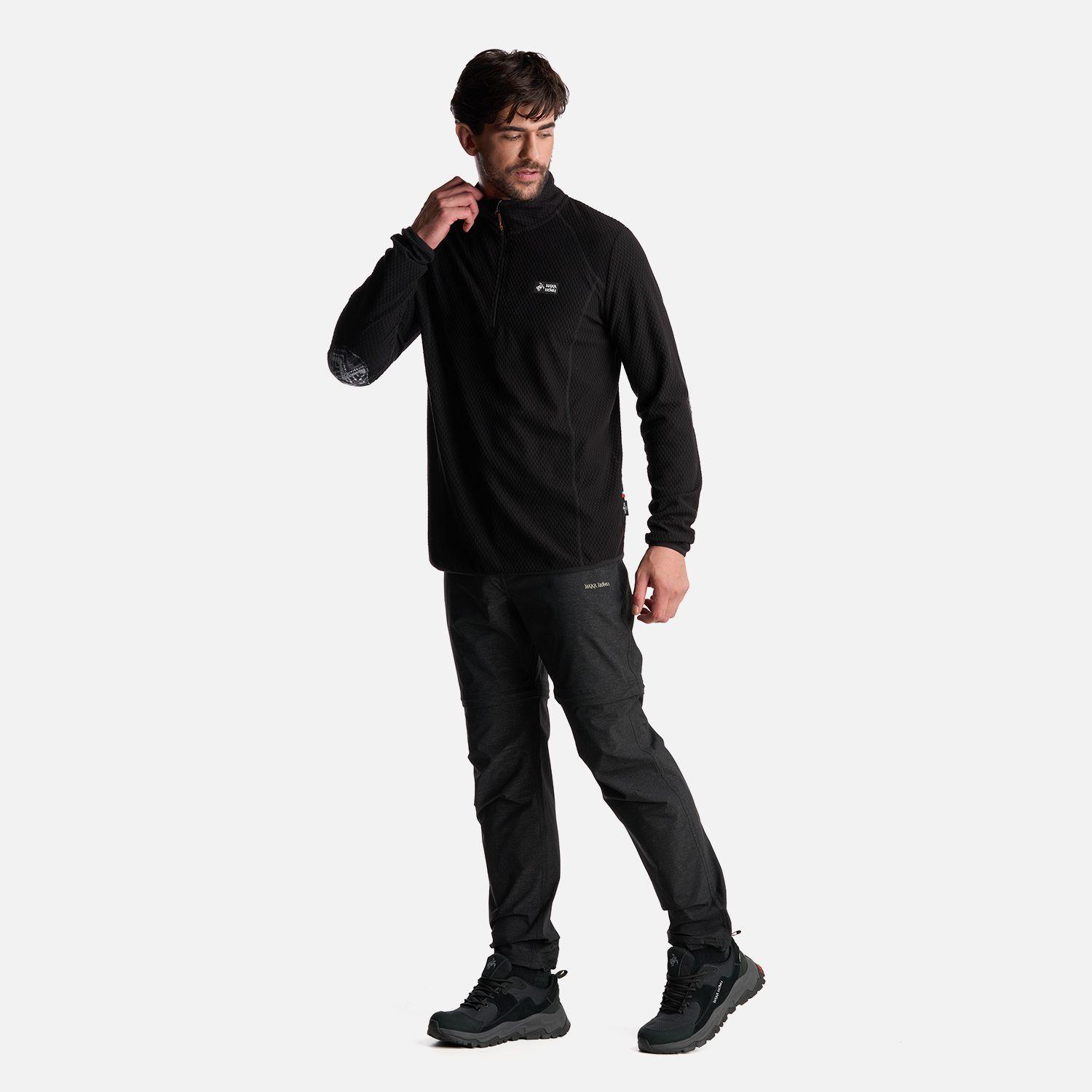 Poleron Hombre Taina Negro Haka Honu I24-7