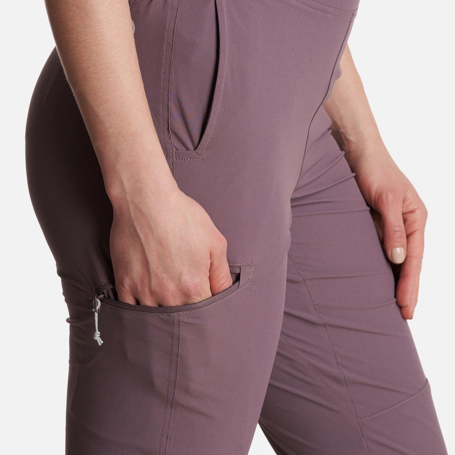 Pantalon Mujer  PureTrek Q-Dry Pants Morado Lippi-5
