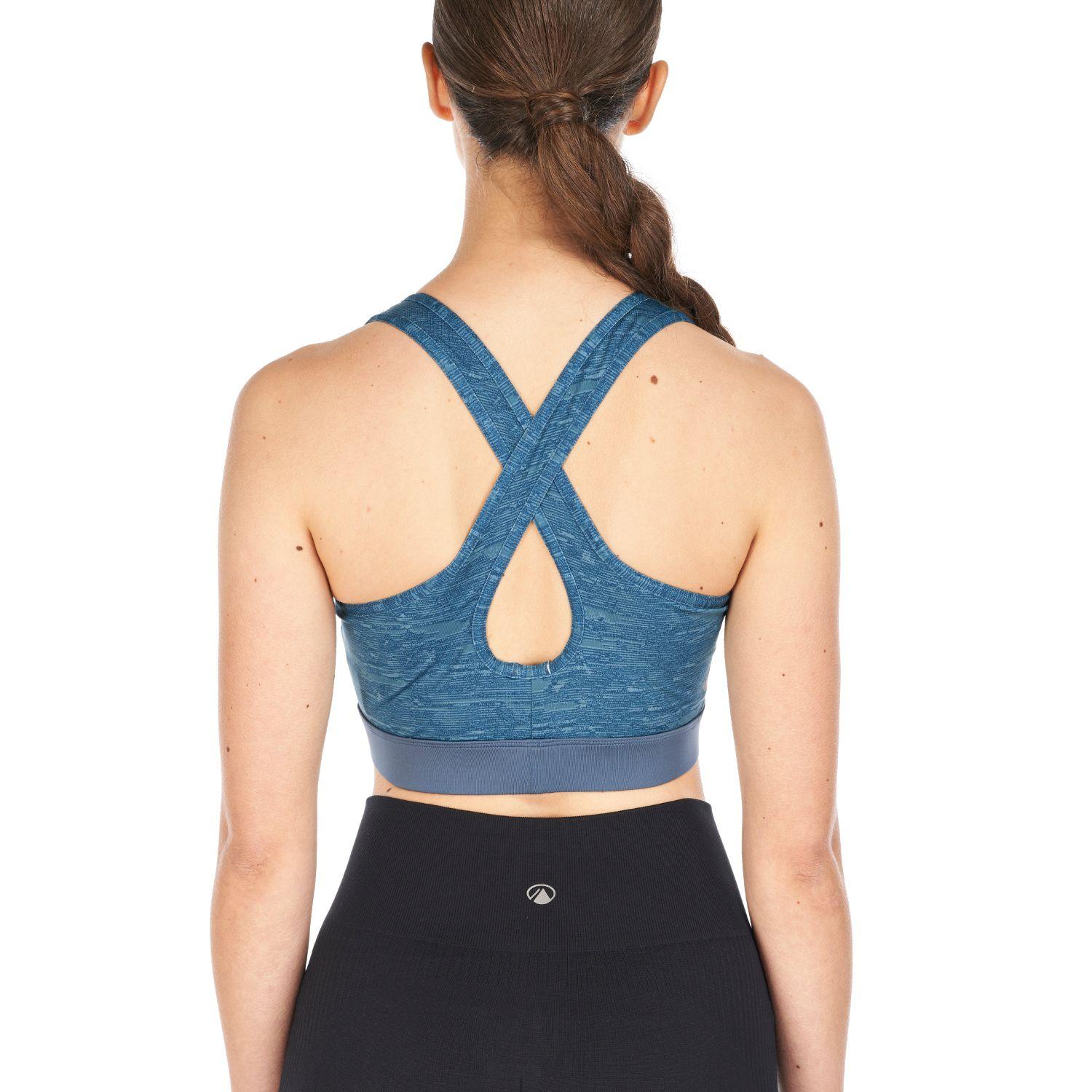 Peto Mujer In-Motion Crossback Bra Melange Celeste Lippi-6