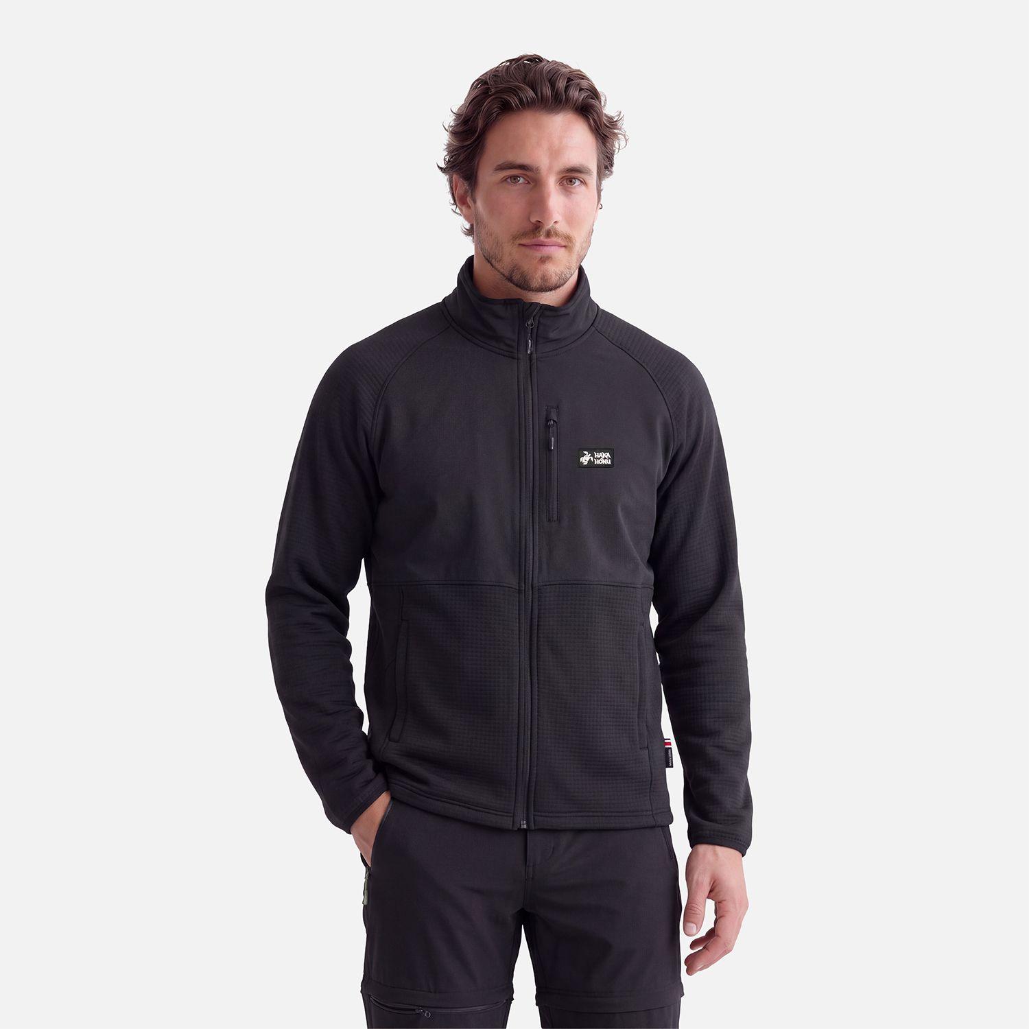 Polerón Hombre Taina Full Zip Negro Haka Honu V27-0
