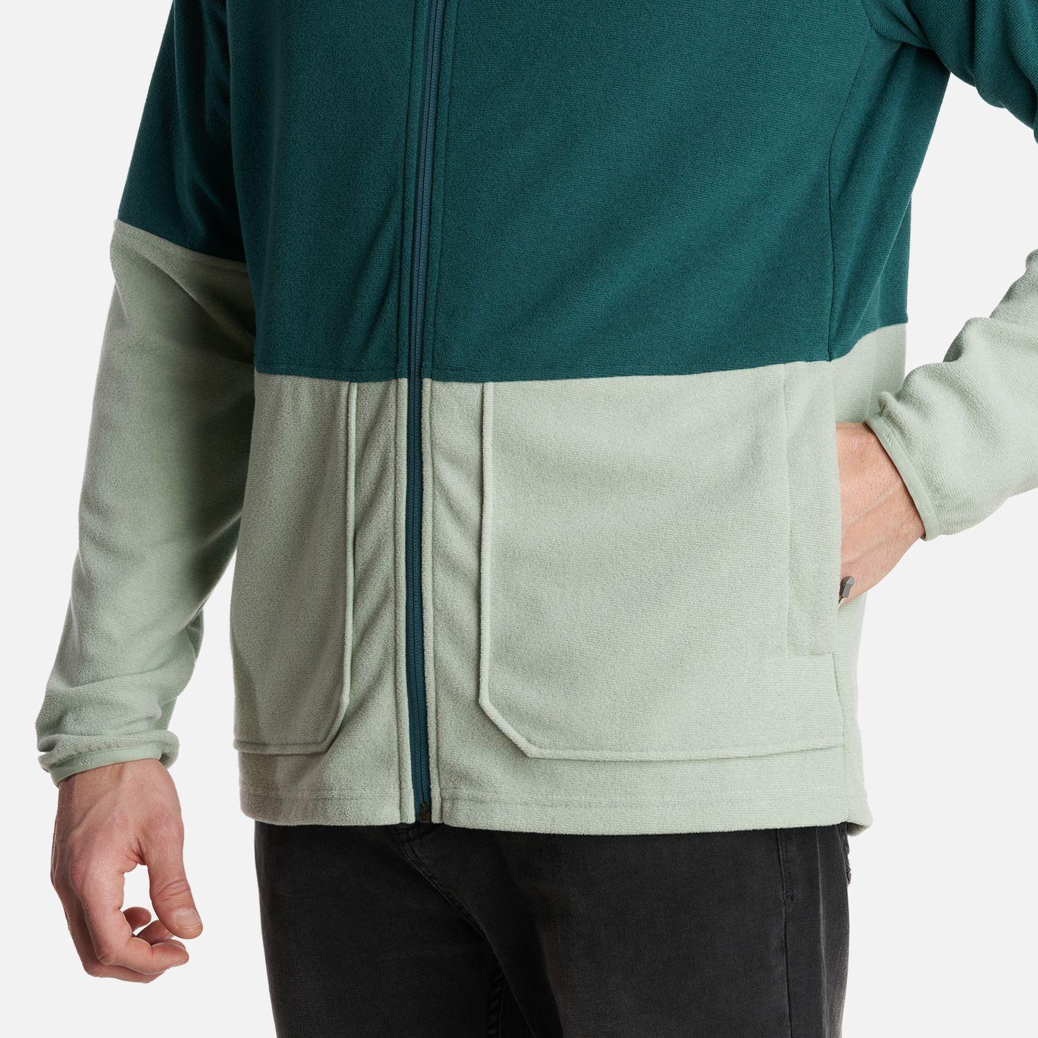 Poleron Hombre Stripes Nano-F Full Zip Hoody Petroleo Lippi V24-6