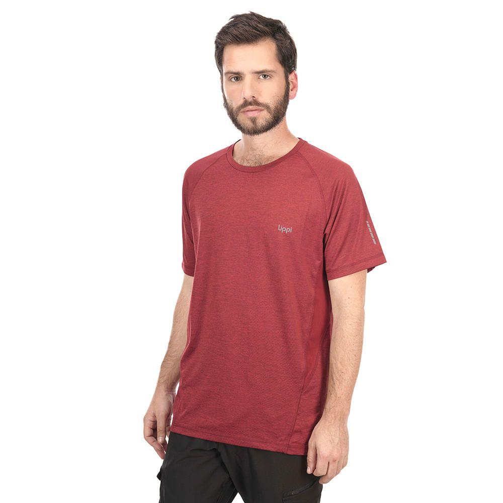 Polera Hombre Fury UV-Stop T-Shirt Melange Azul Lippi-2