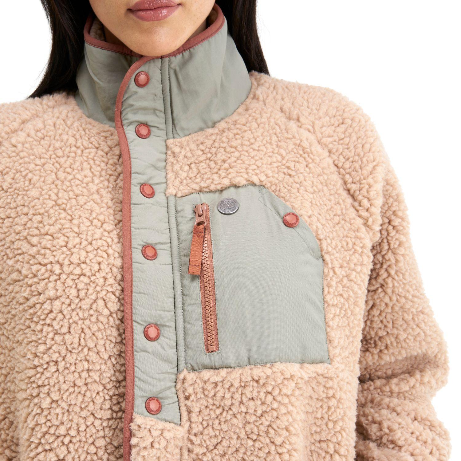 Chaqueta Mujer Zip-porrito Beige Haka Honu I20-4