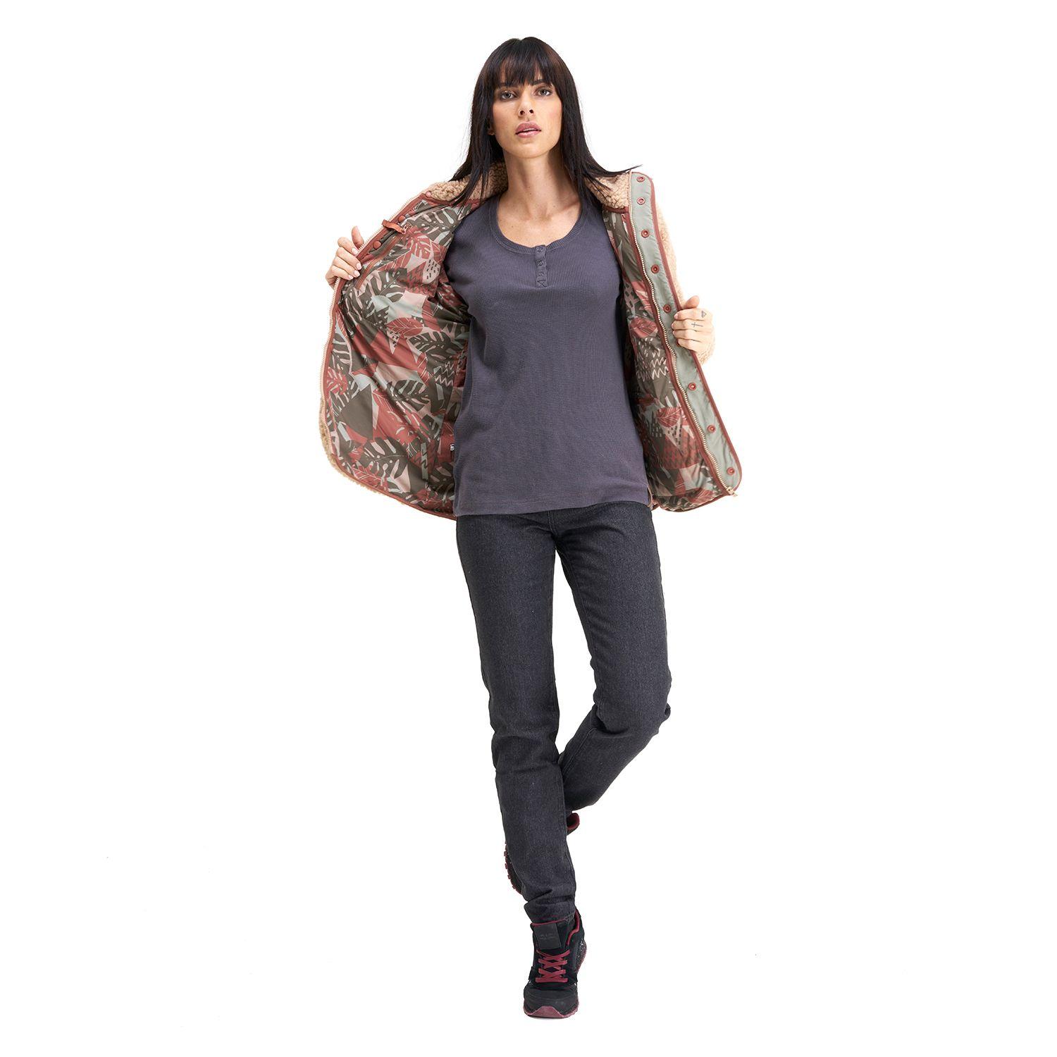 Chaqueta Mujer Zip-porrito Beige Haka Honu I20-6