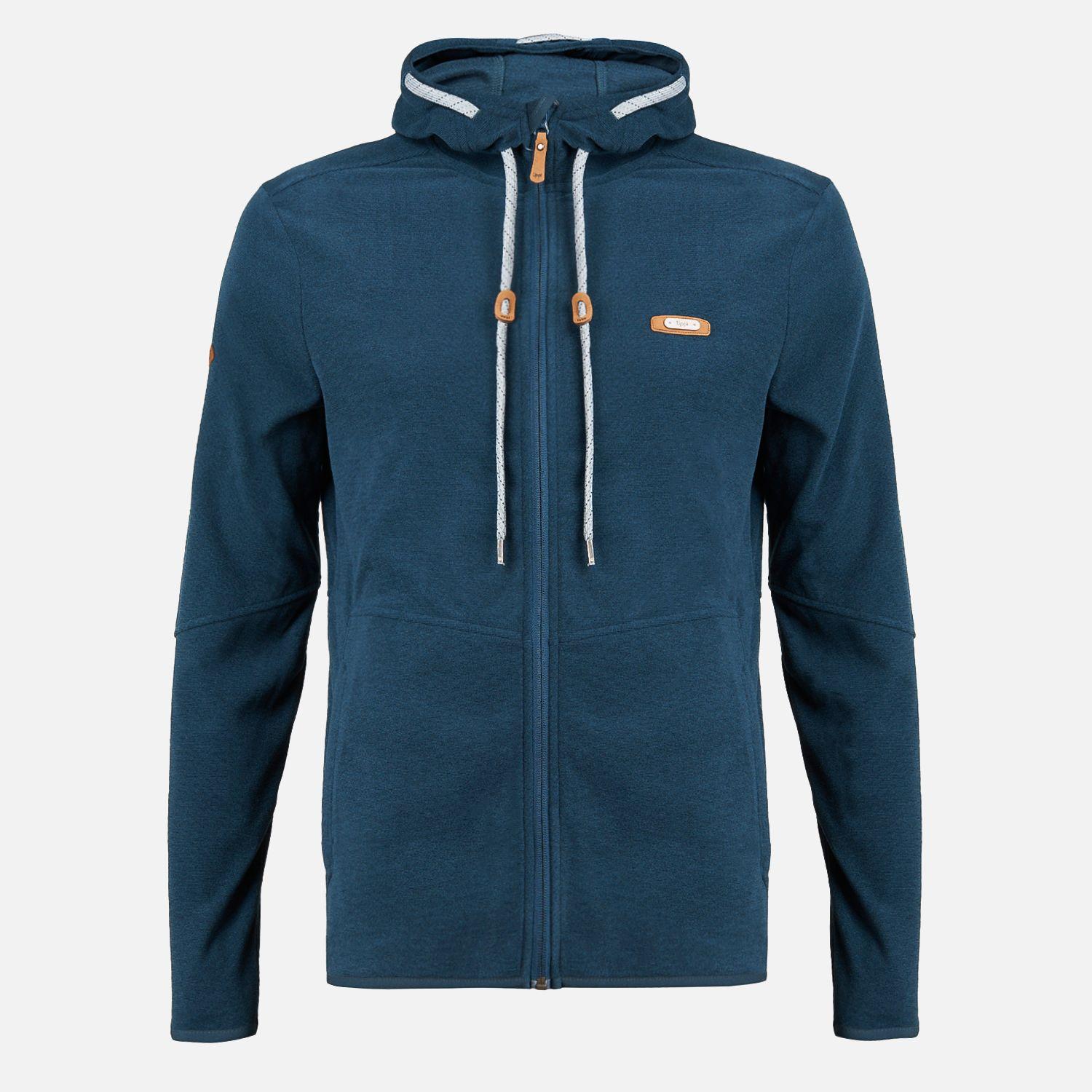 Poleron Hombre Stripes Nano-F Full Zip Hoody Azul Marino Lippi-0