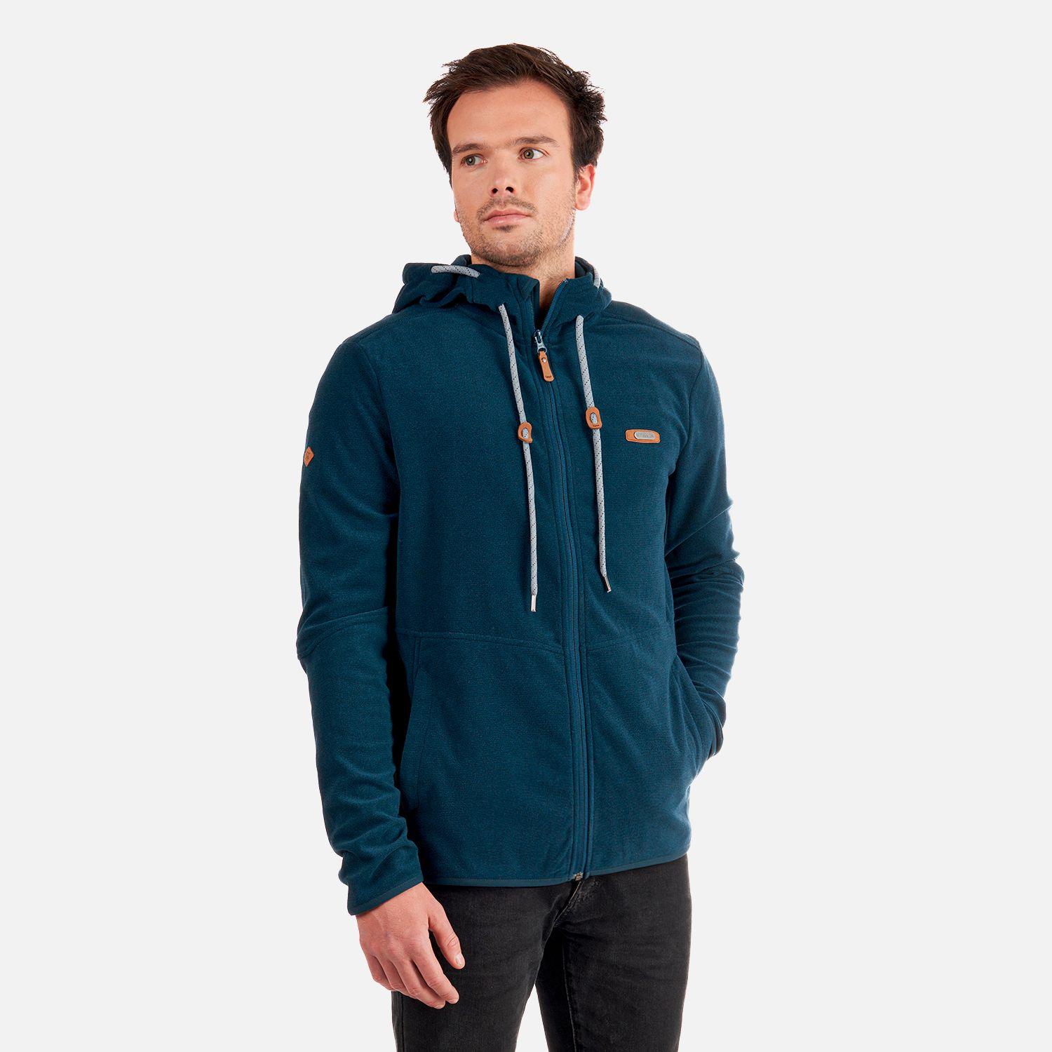 Poleron Hombre Stripes Nano-F Full Zip Hoody Azul Marino Lippi-2