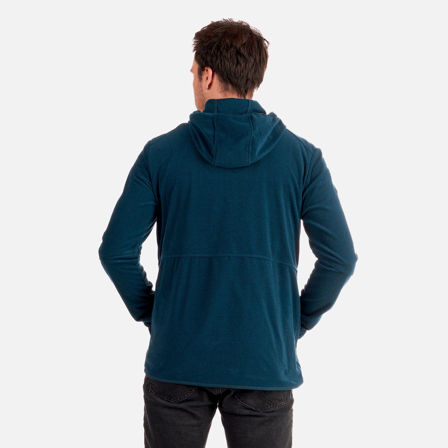 Poleron Hombre Stripes Nano-F Full Zip Hoody Azul Marino Lippi-4