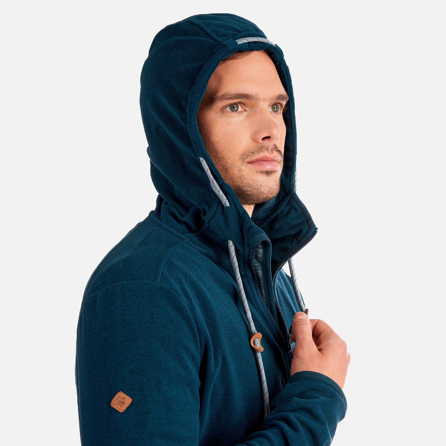Poleron Hombre Stripes Nano-F Full Zip Hoody Azul Marino Lippi-5