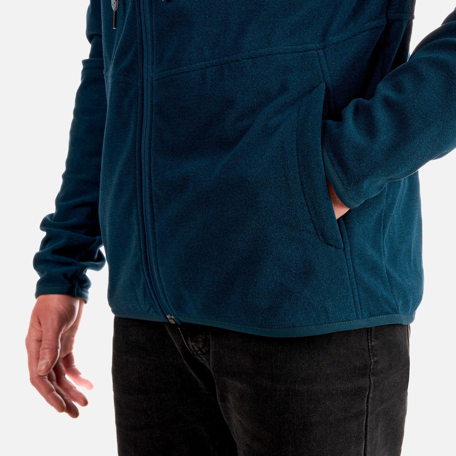 Poleron Hombre Stripes Nano-F Full Zip Hoody Azul Marino Lippi-6