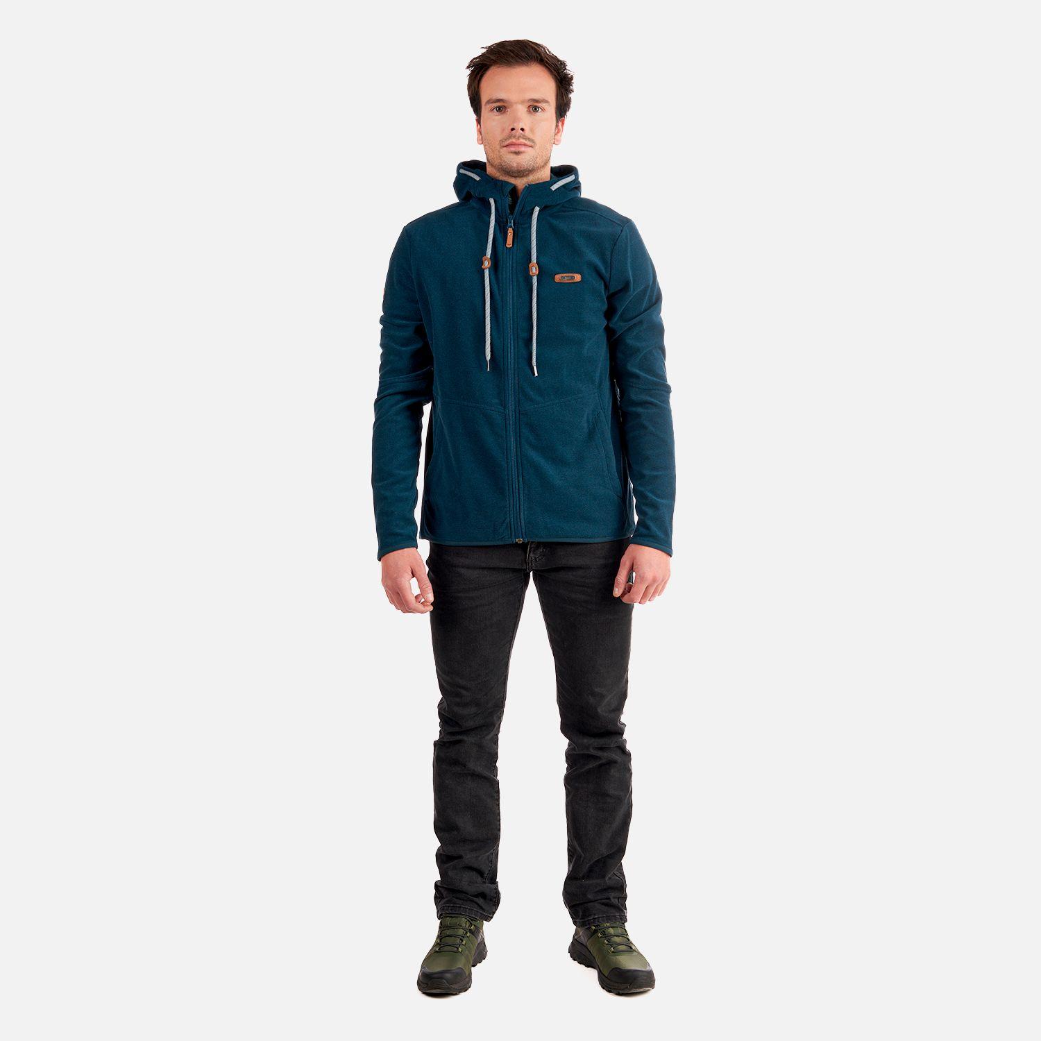 Poleron Hombre Stripes Nano-F Full Zip Hoody Azul Marino Lippi-7