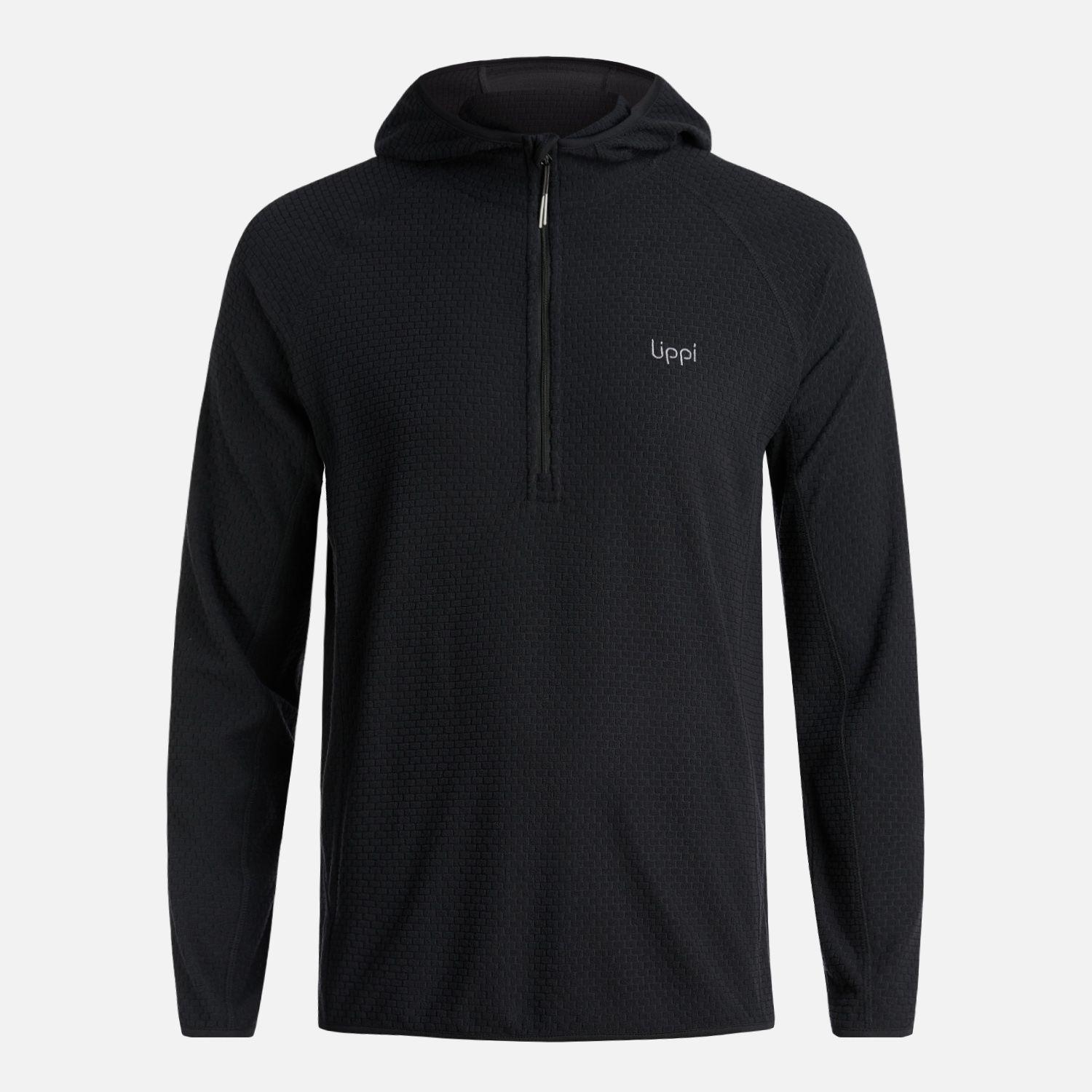 Polerón Hombre Jacaranda Nano-F 14 Zip Hoody Negro Lippi V25-5