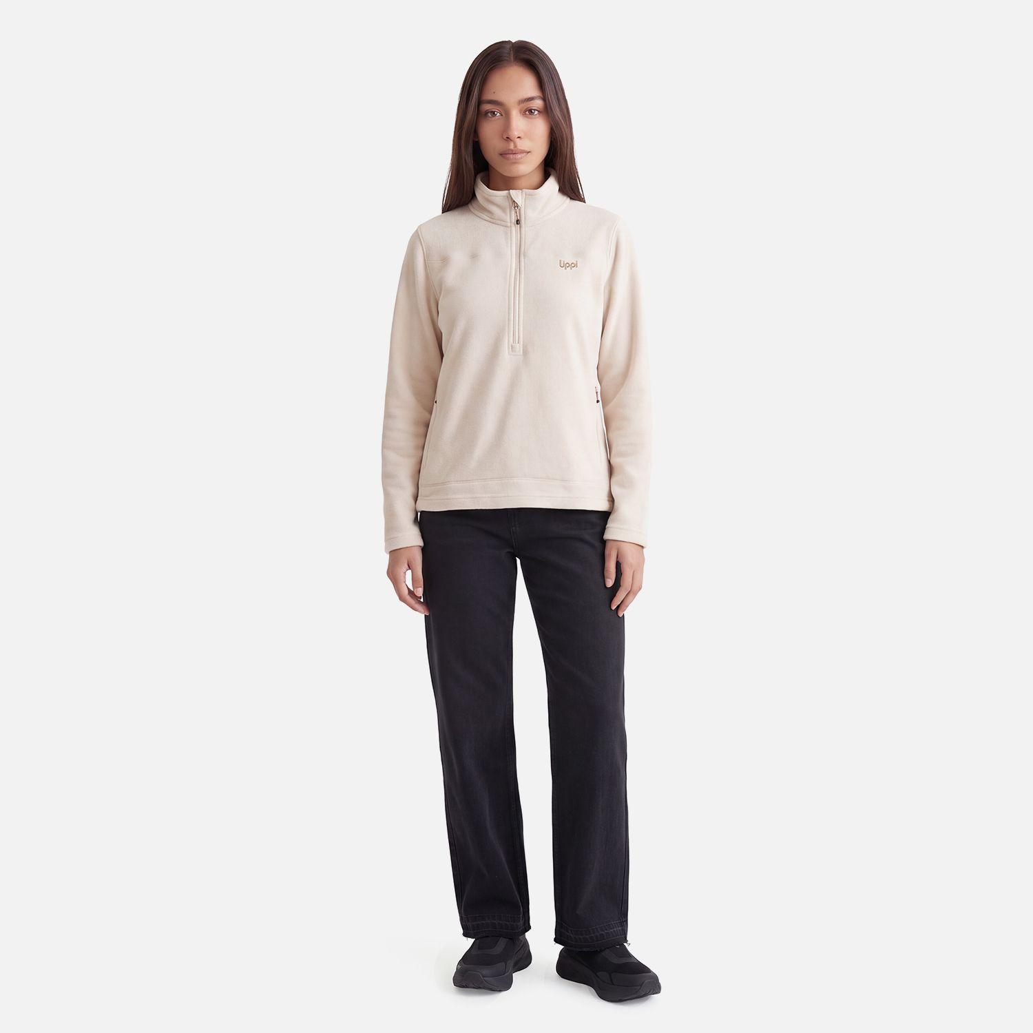 Polar Mujer Elemental Therm-Pro 1/4 Zip Beige Lippi V27-4