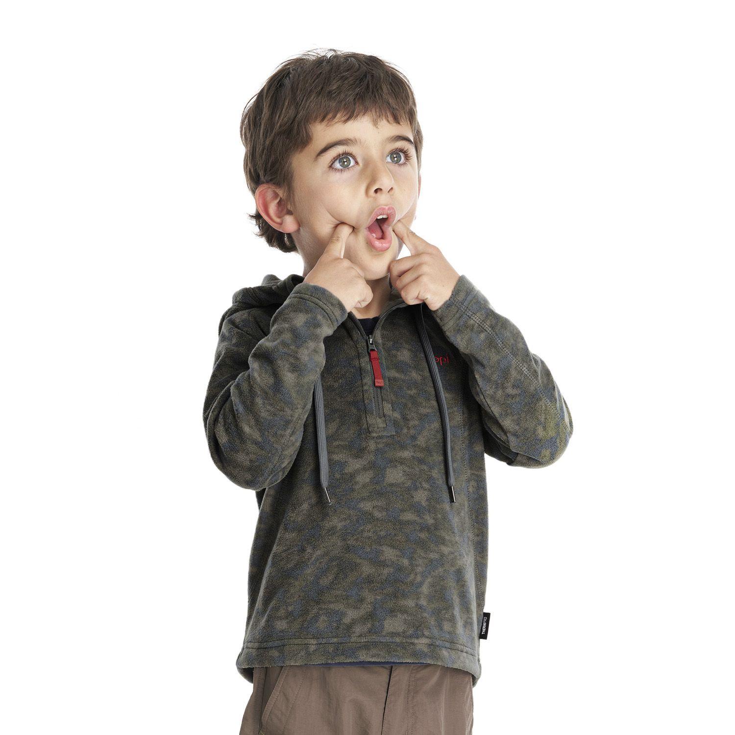 Chaqueta Niño Cold Day Therm-Pro Hoody Jacket Print Verde Lippi I23-2