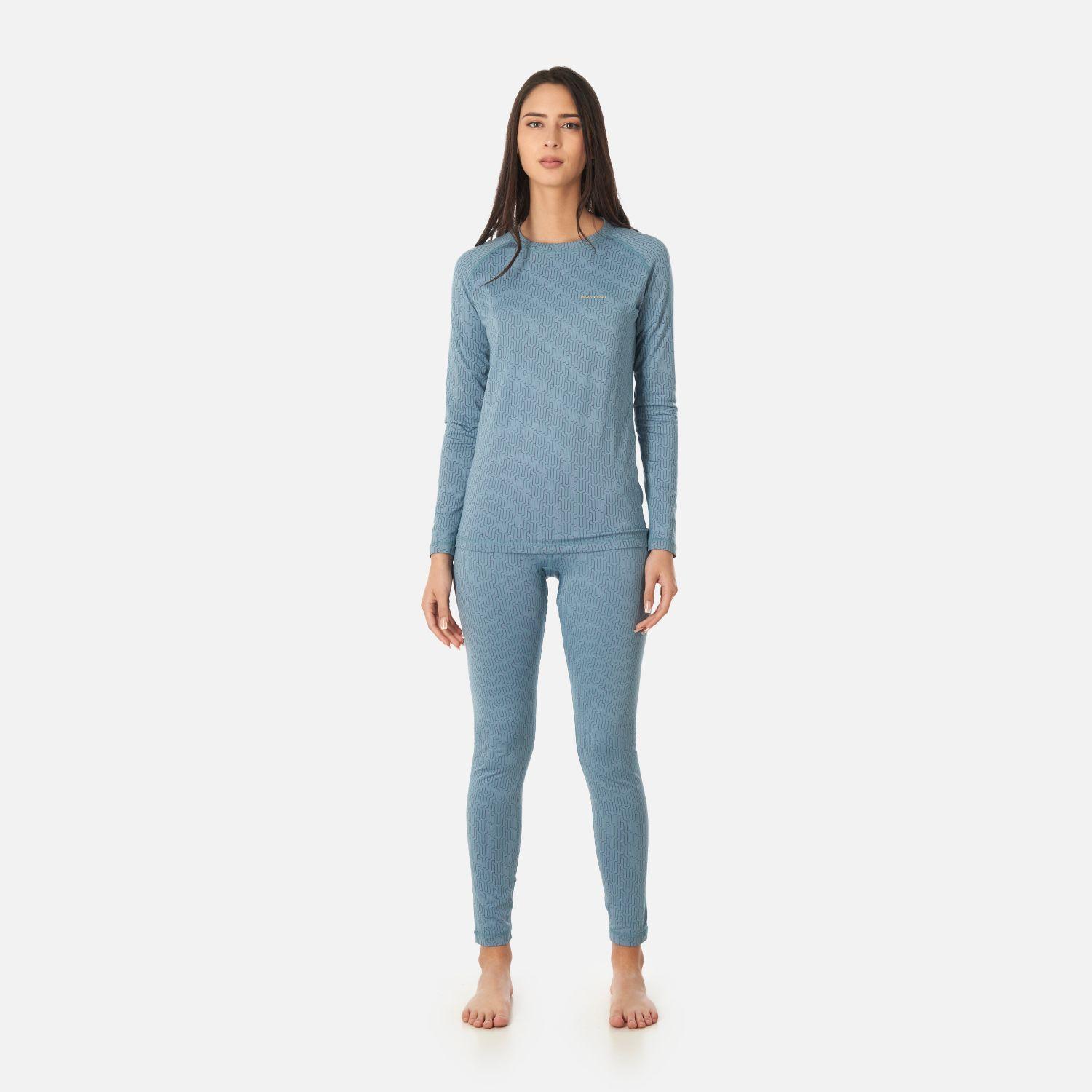 Primera Capa Mujer Huemul Bottom Print Celeste Haka Honu V23-3