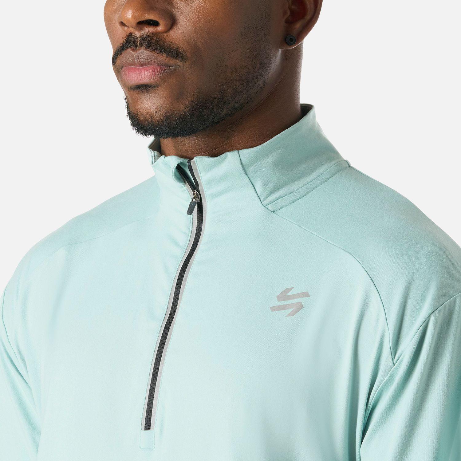 Polerón Hombre Tempo 1/4 Zip Midlayer Jade Vulcano-4