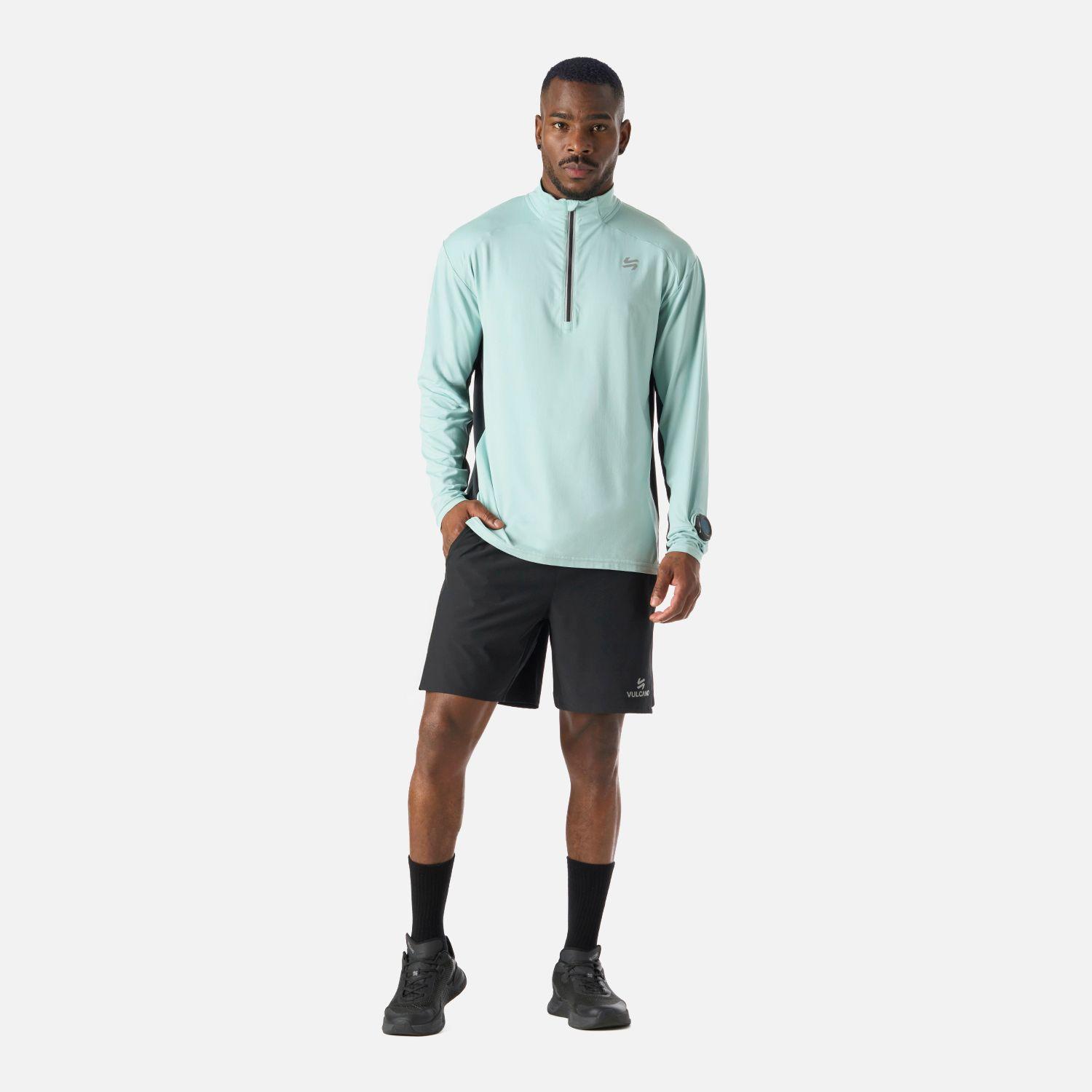 Polerón Hombre Tempo 1/4 Zip Midlayer Jade Vulcano-6