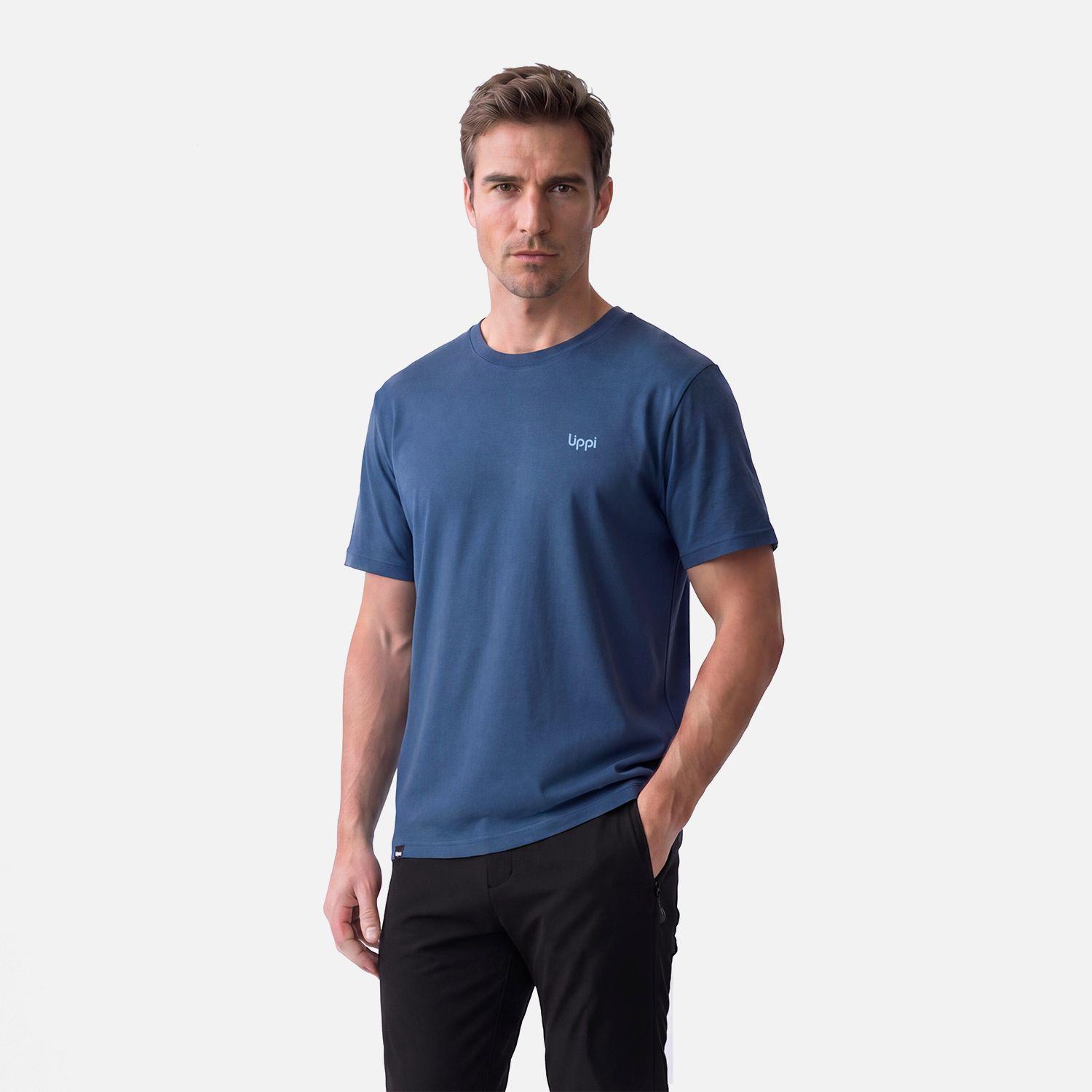 Polera Hombre Ulmo Back Print T-Shirt Azul Oscuro Lippi V27-0