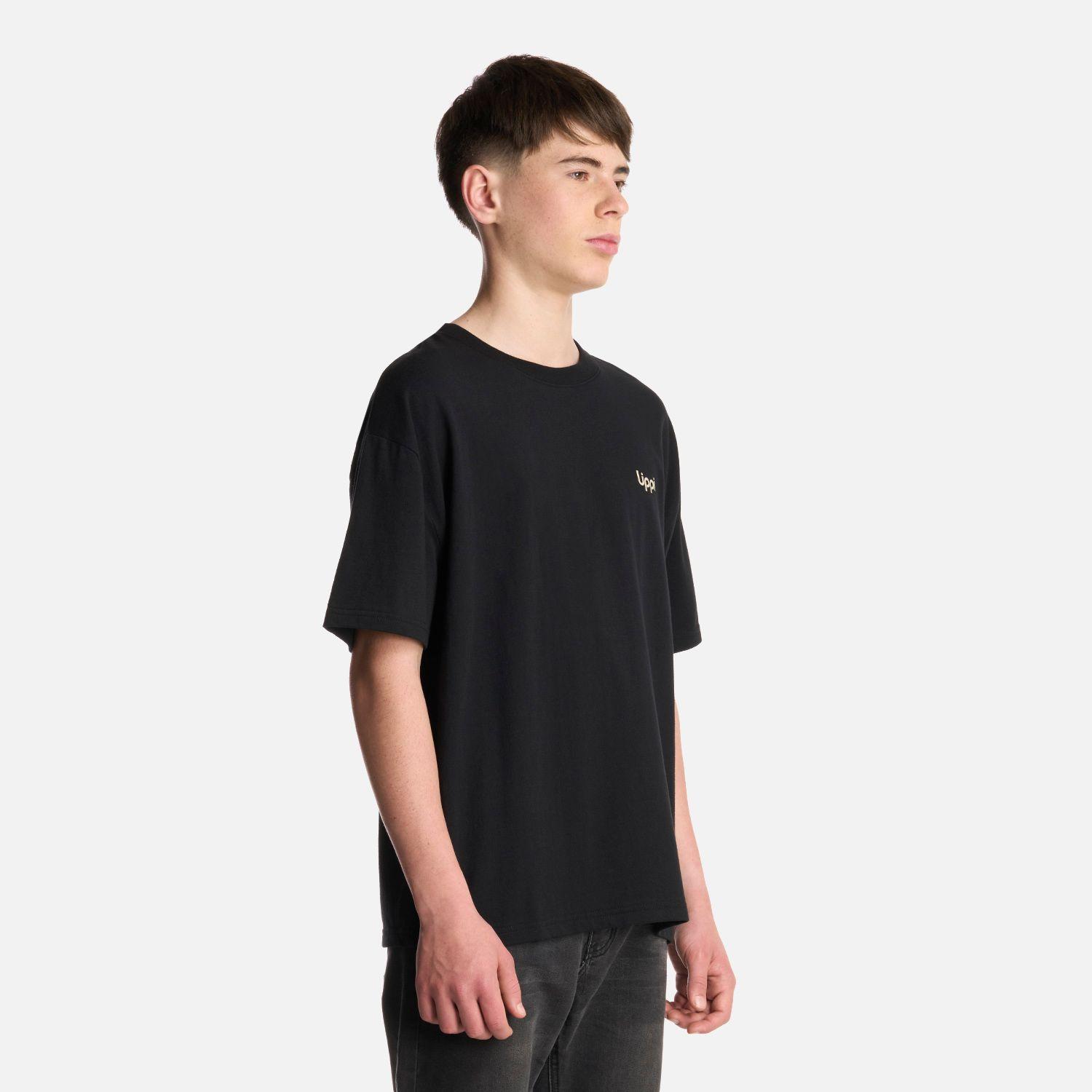 Polera Teen Boy Urban Trip Oversize T-Shirt Negro Lippi-1