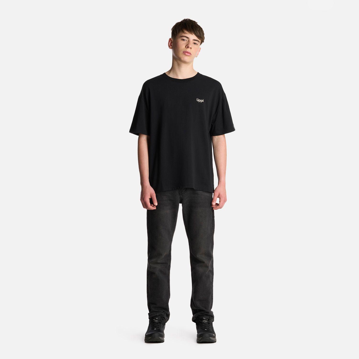Polera Teen Boy Urban Trip Oversize T-Shirt Negro Lippi-4