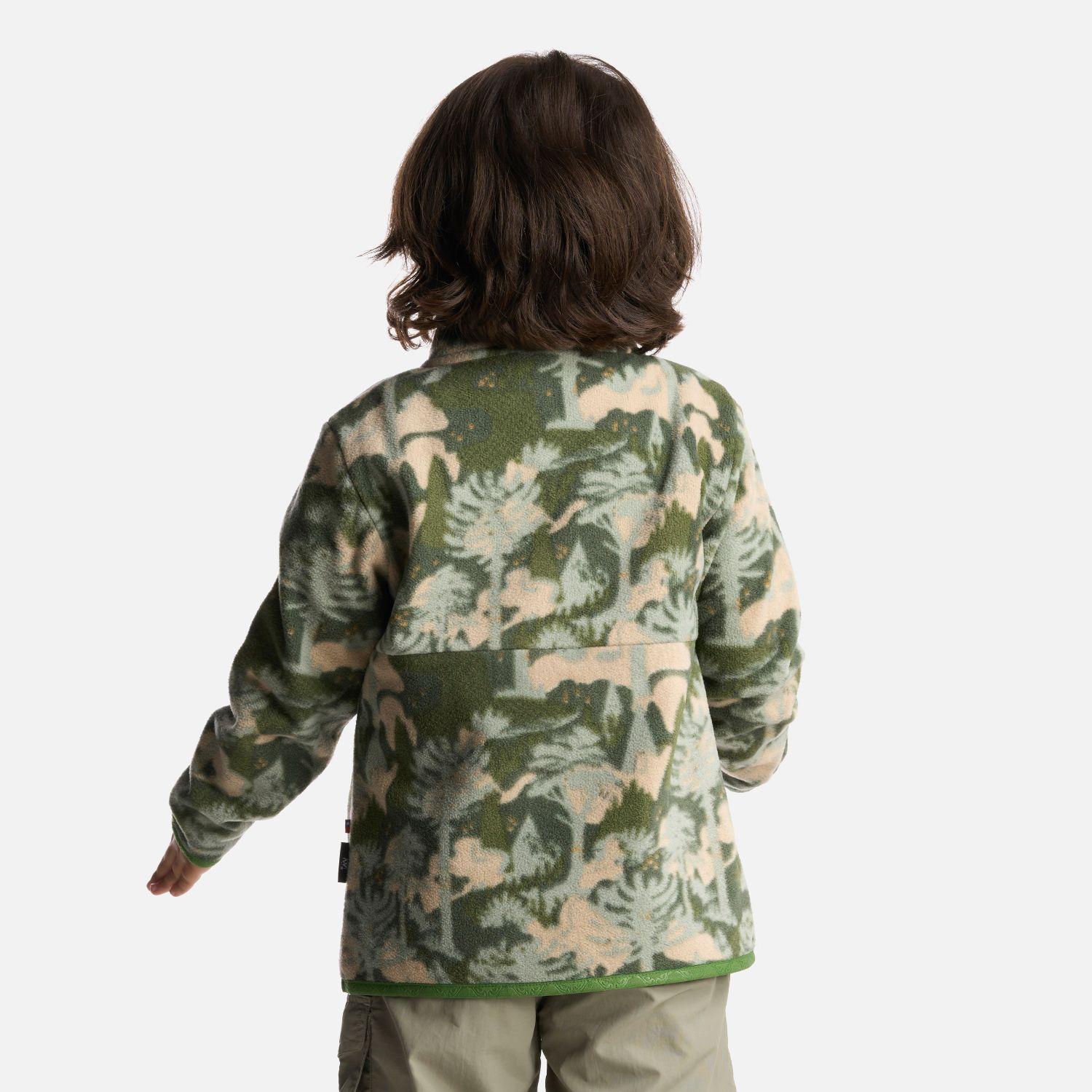 Polerón Niño Tokerau Poki Print Verde Haka Honu V25-2