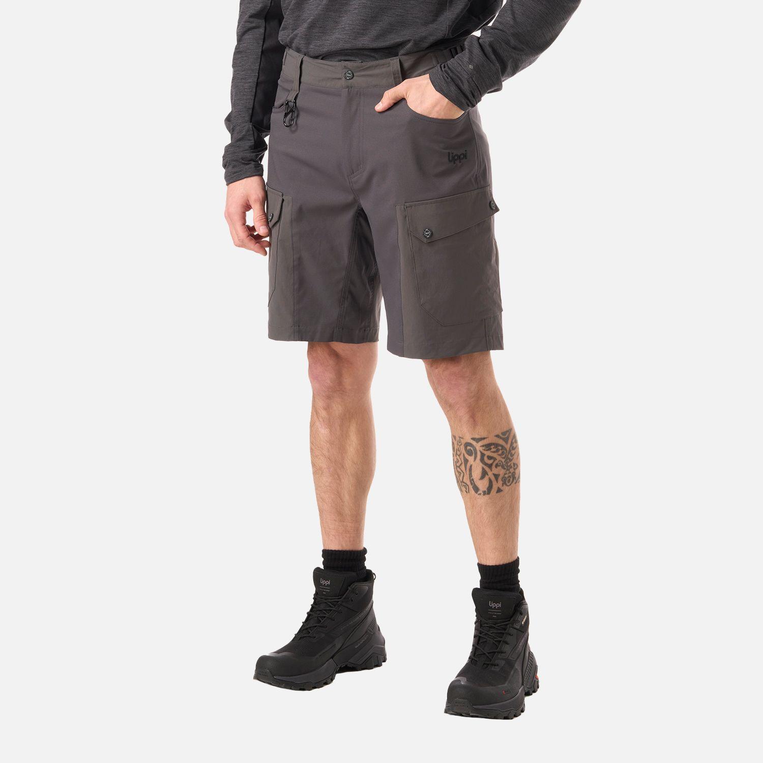 Short Hombre Lennox Q-Dry Shorts Gris Medio Lippi V26-1