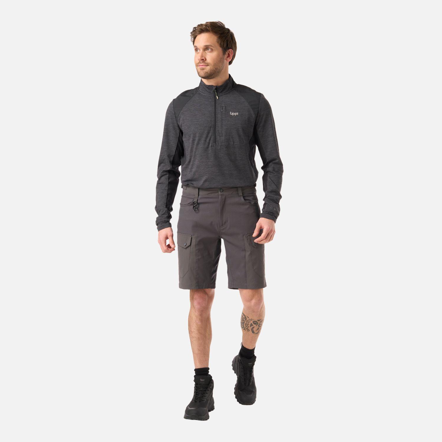 Short Hombre Lennox Q-Dry Shorts Gris Medio Lippi V26-7