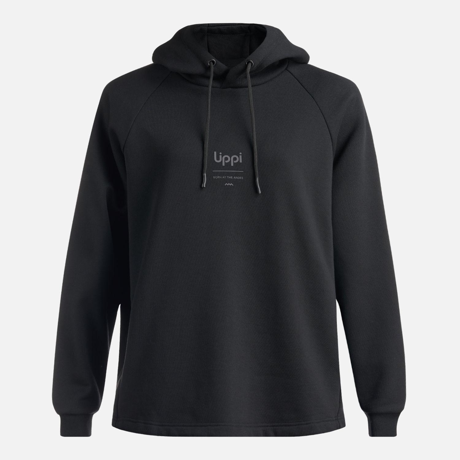 Poleron Mujer Heavy Duty Hoody Sweatshirt Negro Lippi I24-0