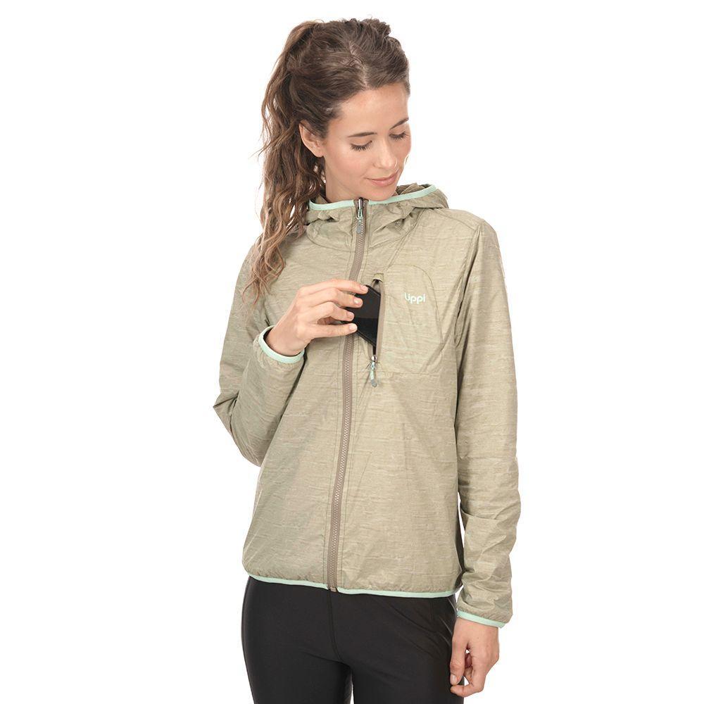 Chaqueta Mujer Dynammic 2-Face Windbreaker Hoody Jacket Print Verde Lippi-3