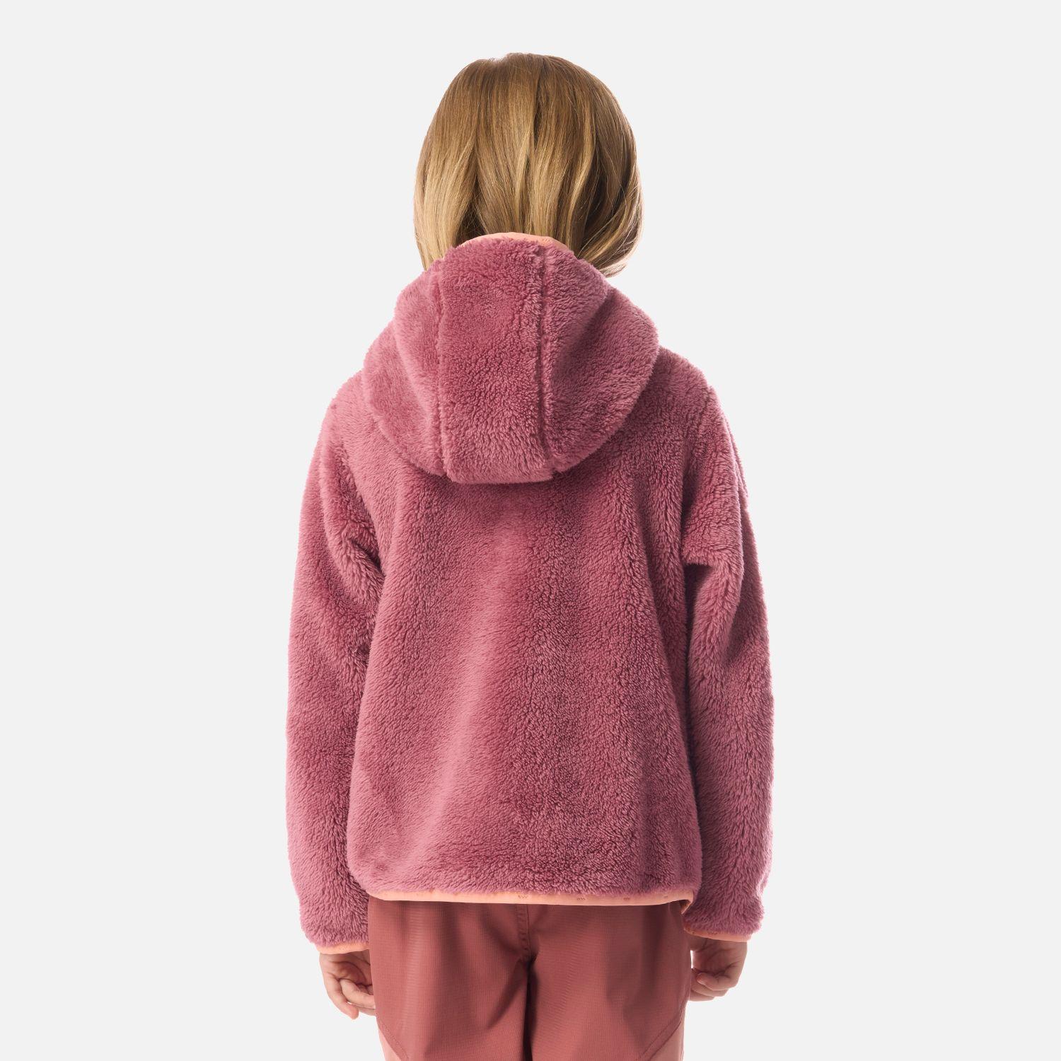 Polar Niña Bear Shaggy-Pro Hoody Jacket Rosa Oscuro Lippi-2