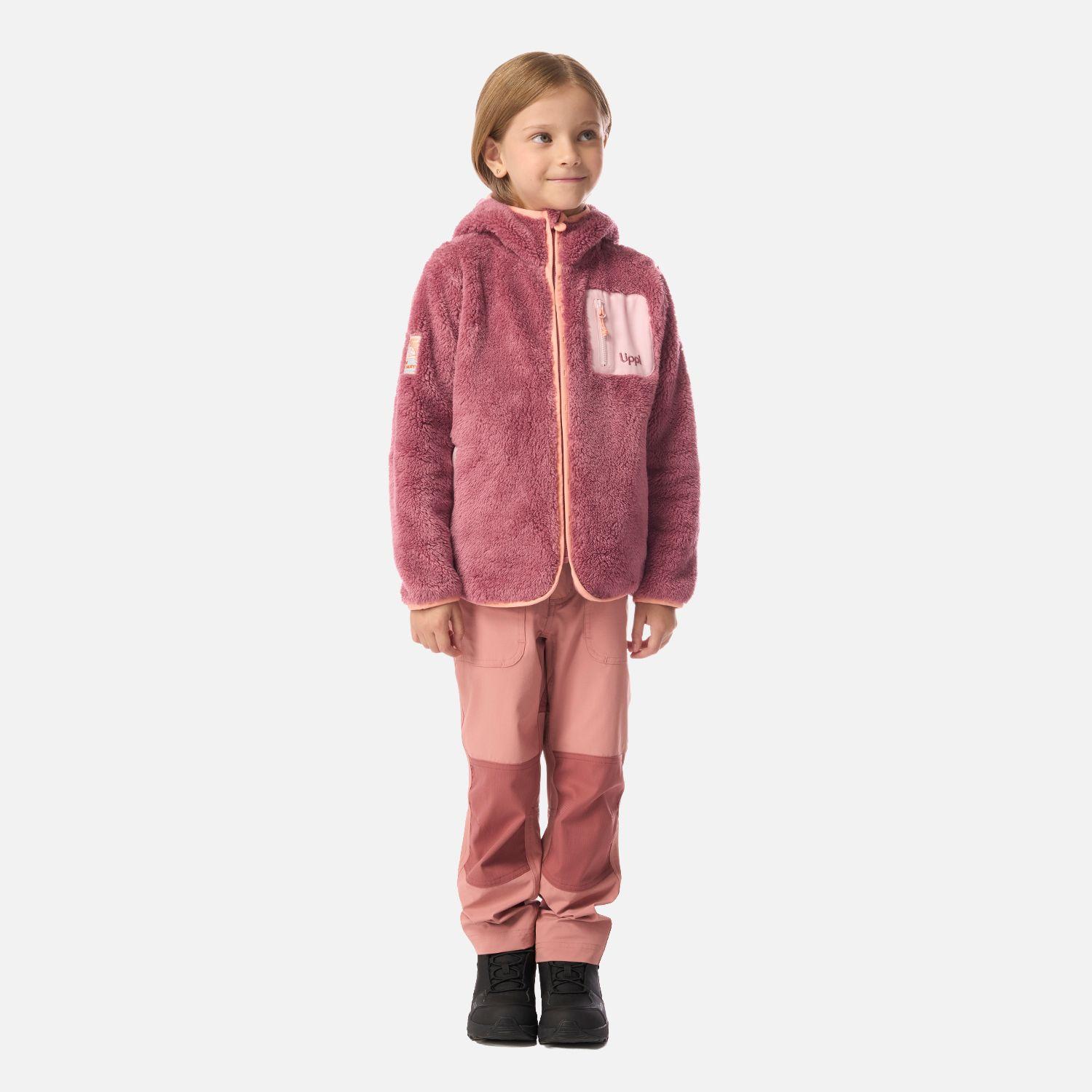 Polar Niña Bear Shaggy-Pro Hoody Jacket Rosa Oscuro Lippi-5