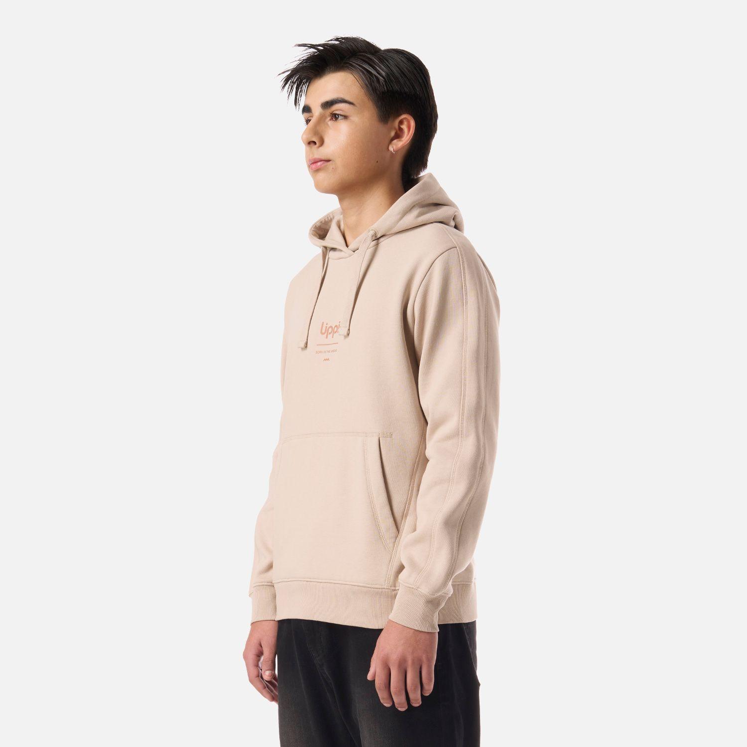 Polerón Teen Boy Ulmo Mid Point Hoody Sweatshirt Beige Lippi V26-1