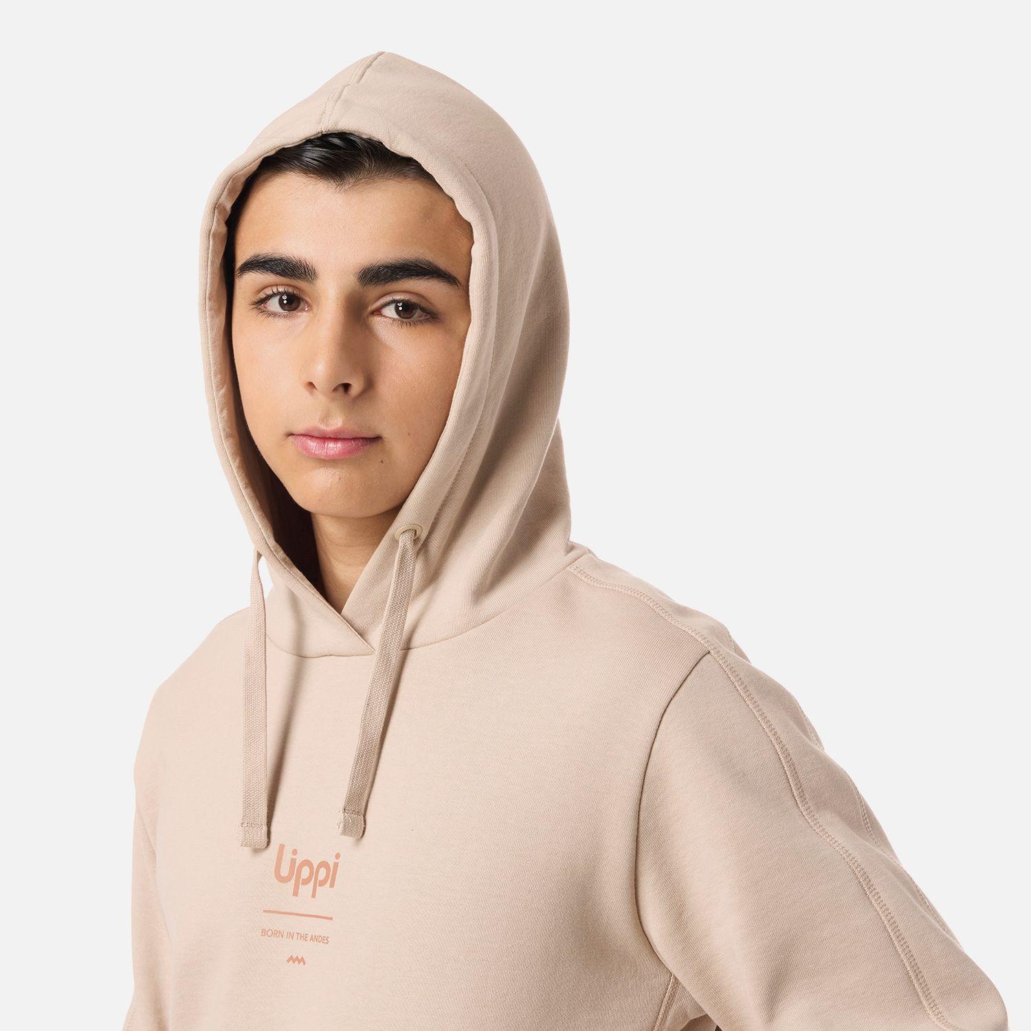 Polerón Teen Boy Ulmo Mid Point Hoody Sweatshirt Beige Lippi V26-3