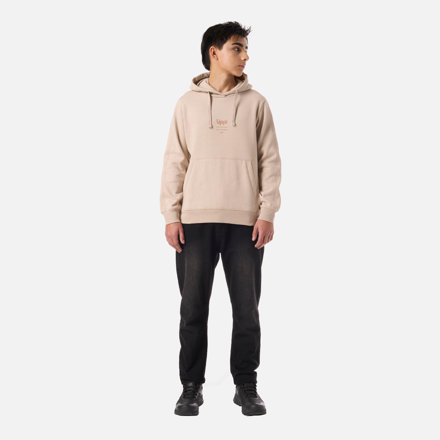 Polerón Teen Boy Ulmo Mid Point Hoody Sweatshirt Beige Lippi V26-5