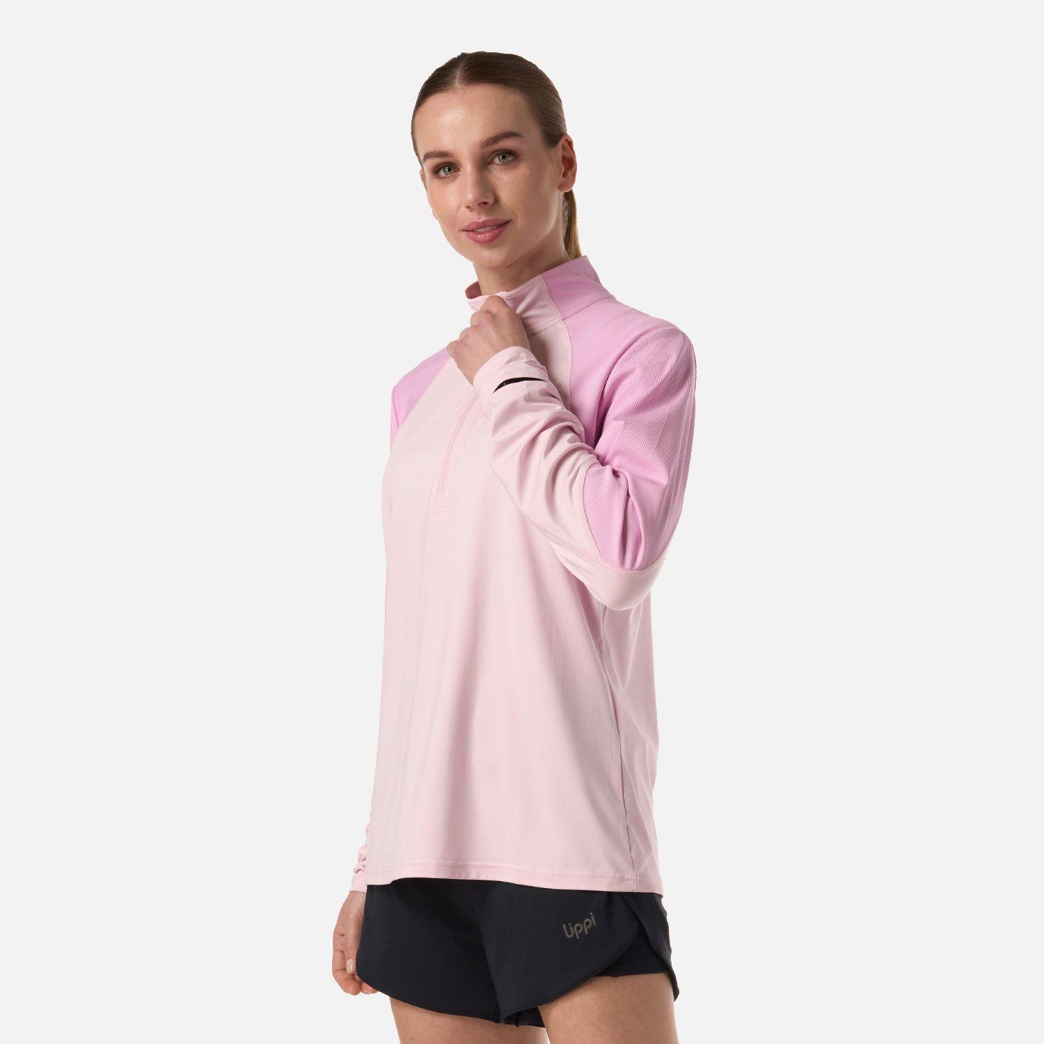 Polerón Mujer Puerto Trucco 1/4 Zip Rosa Lippi V26-1